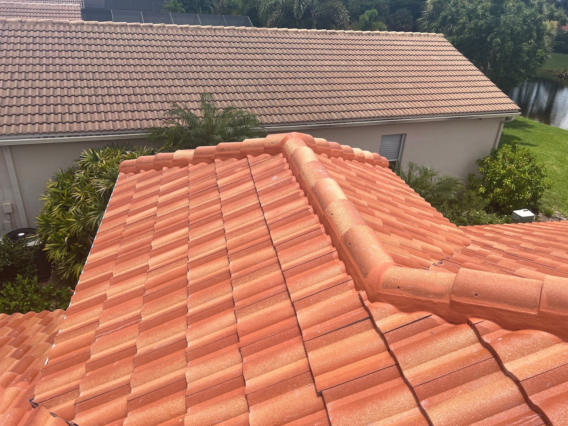 Residential Roofing Installation using Villa 900 Mission Sunset Tile by Durabilis Roofing INC