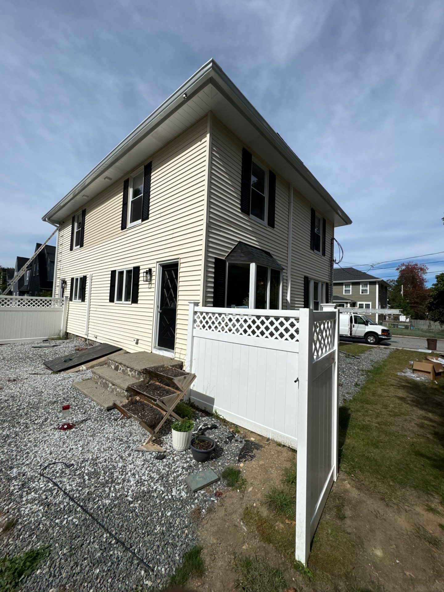 Seamless Gutter Installation with Crown Molding Adjustment | Maynard, MA by Mighty Dog Roofing of Greater Middlesex County