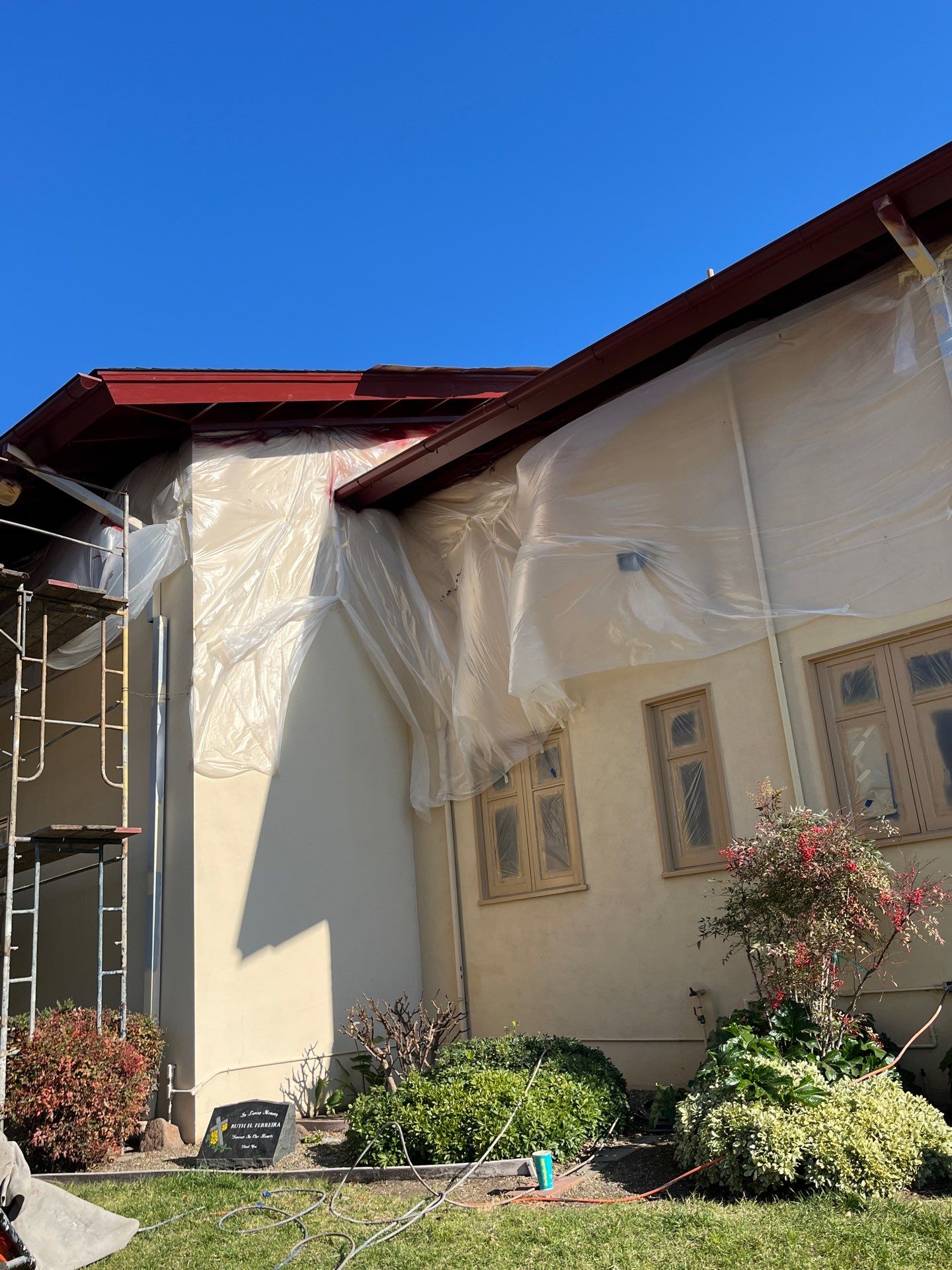 Assumption church San Leandro  by Herrera’s Bay Area Painting inc.