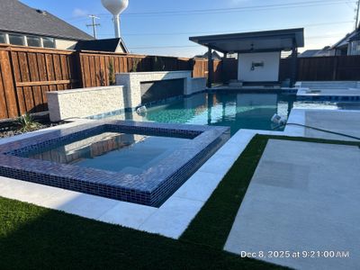 Jumbo Pool, Spa, and Sunken BBQ and Fire Pit