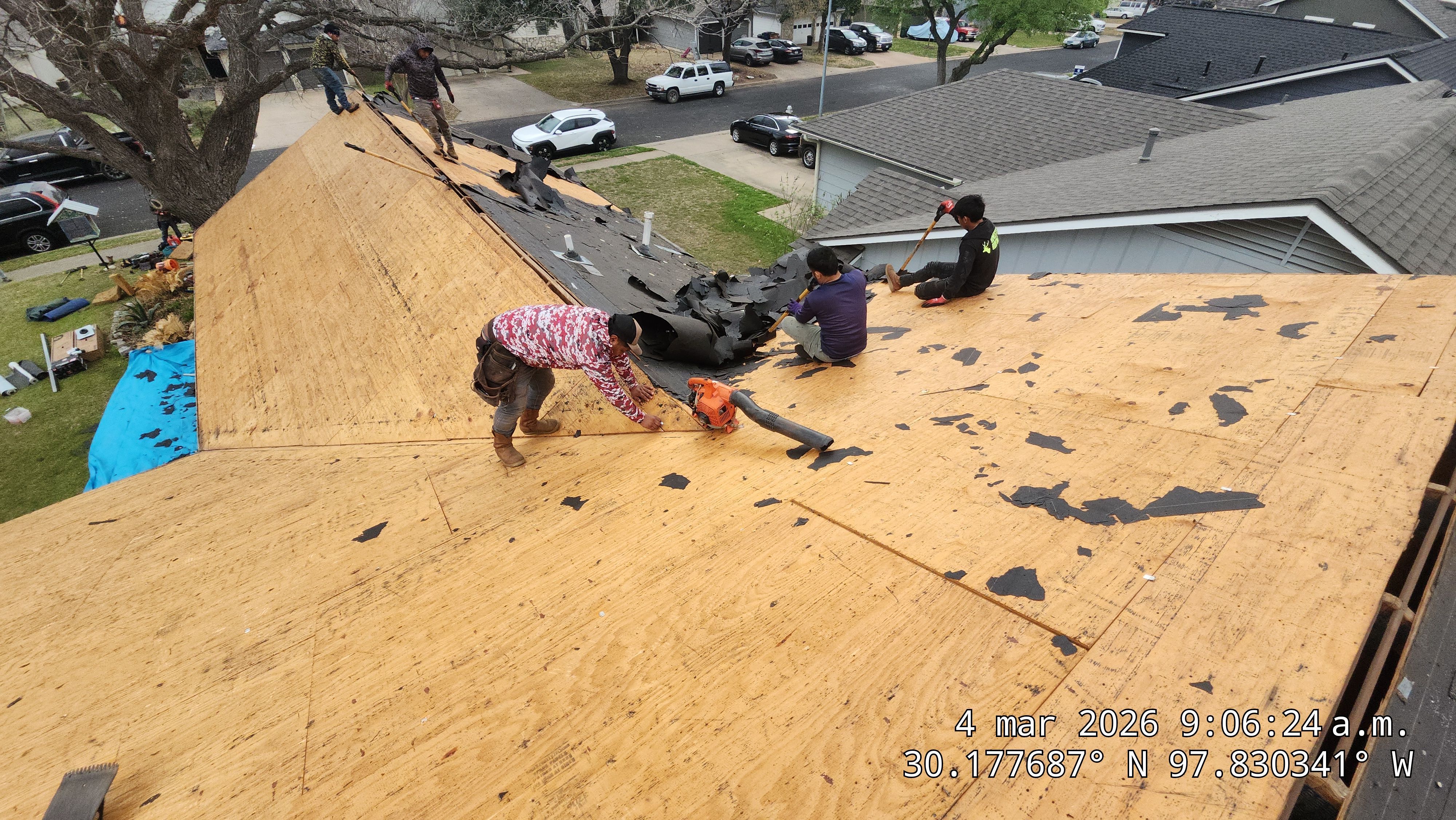 Architectural Shingle Roofing Replacement and Gutter Restoration in Austin by Caliber Restoration LLC