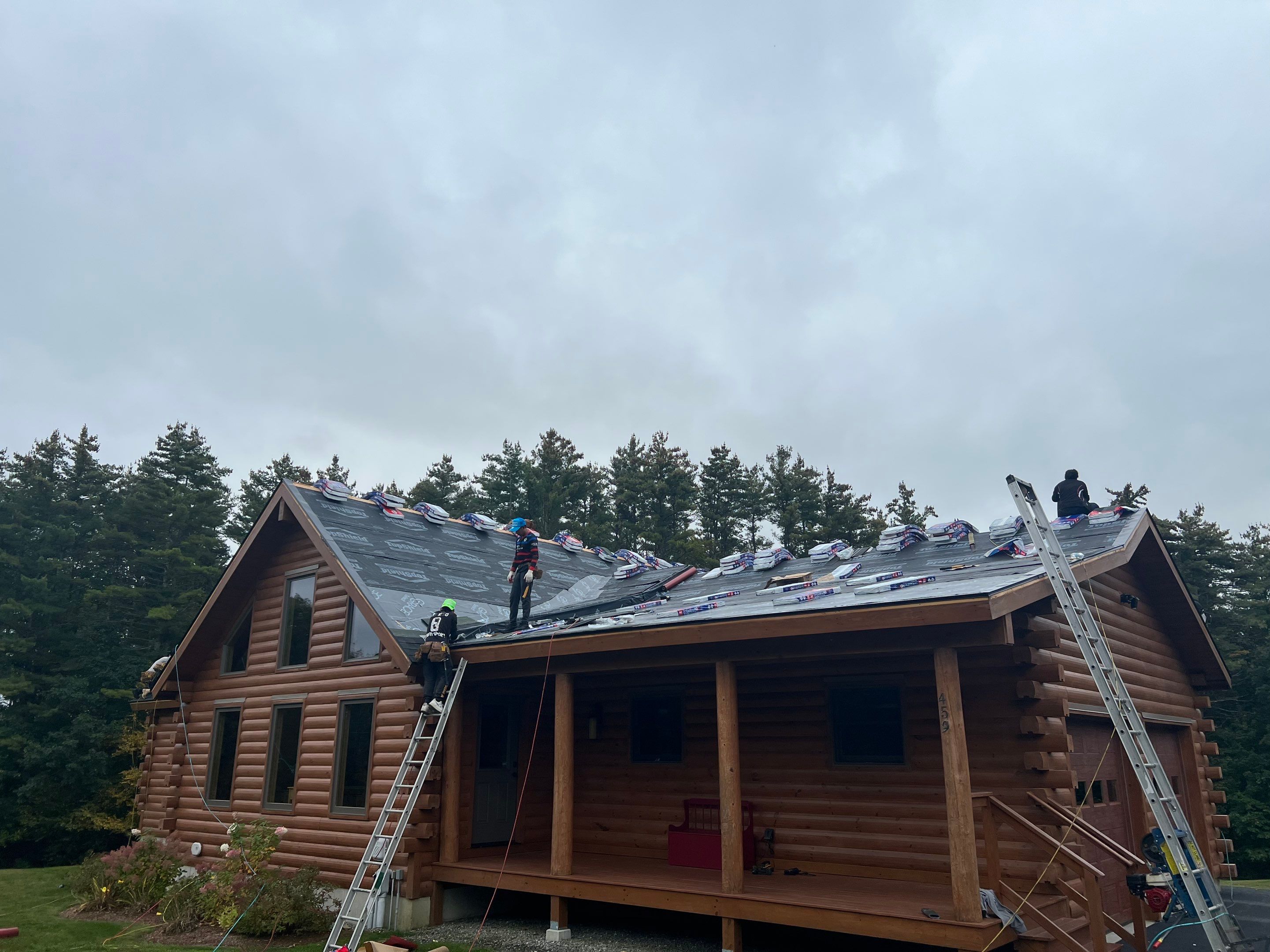 New Roof in Bow New Hampshire by Tall pine roofing