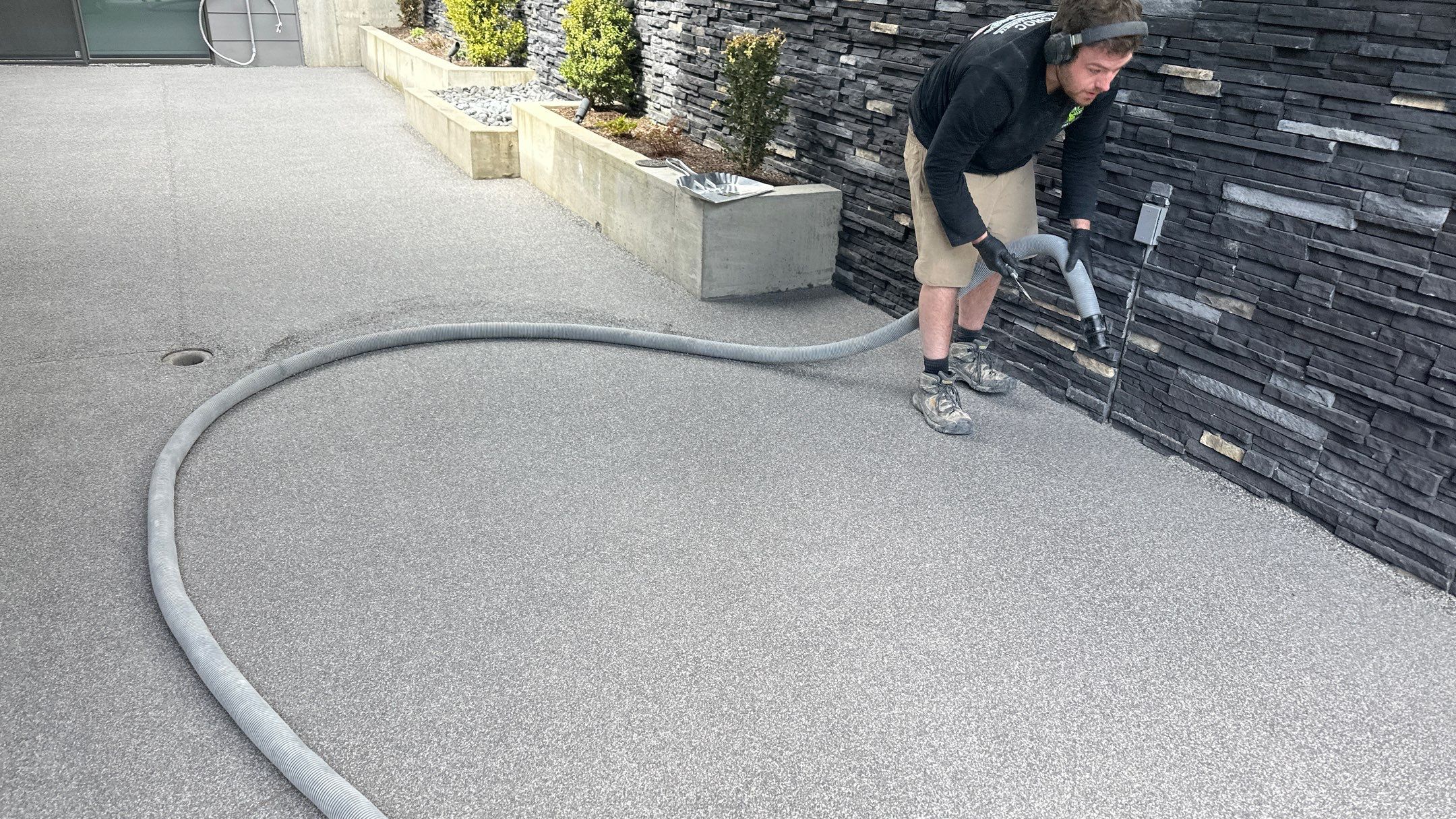 Patio Transformation using Greystone 1/8" by Croc Coatings, LLC