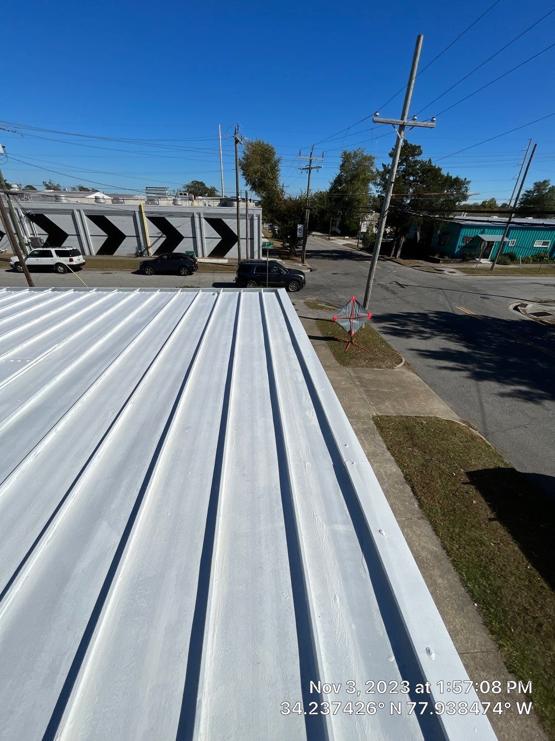 Silicone Commercial Roof Installation- Wilmington, NC by Summit Roofing 