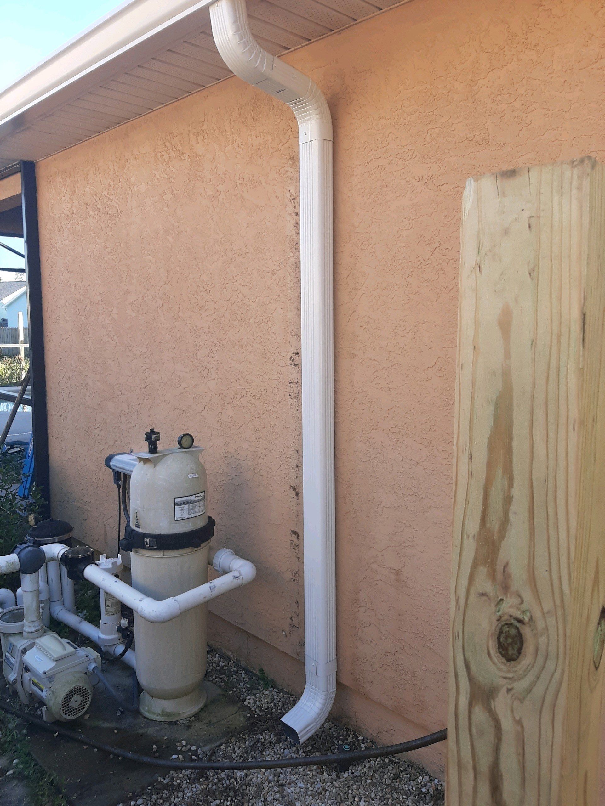 Seamless Gutter Installation using White K-Style Gutters by Gutter Professors