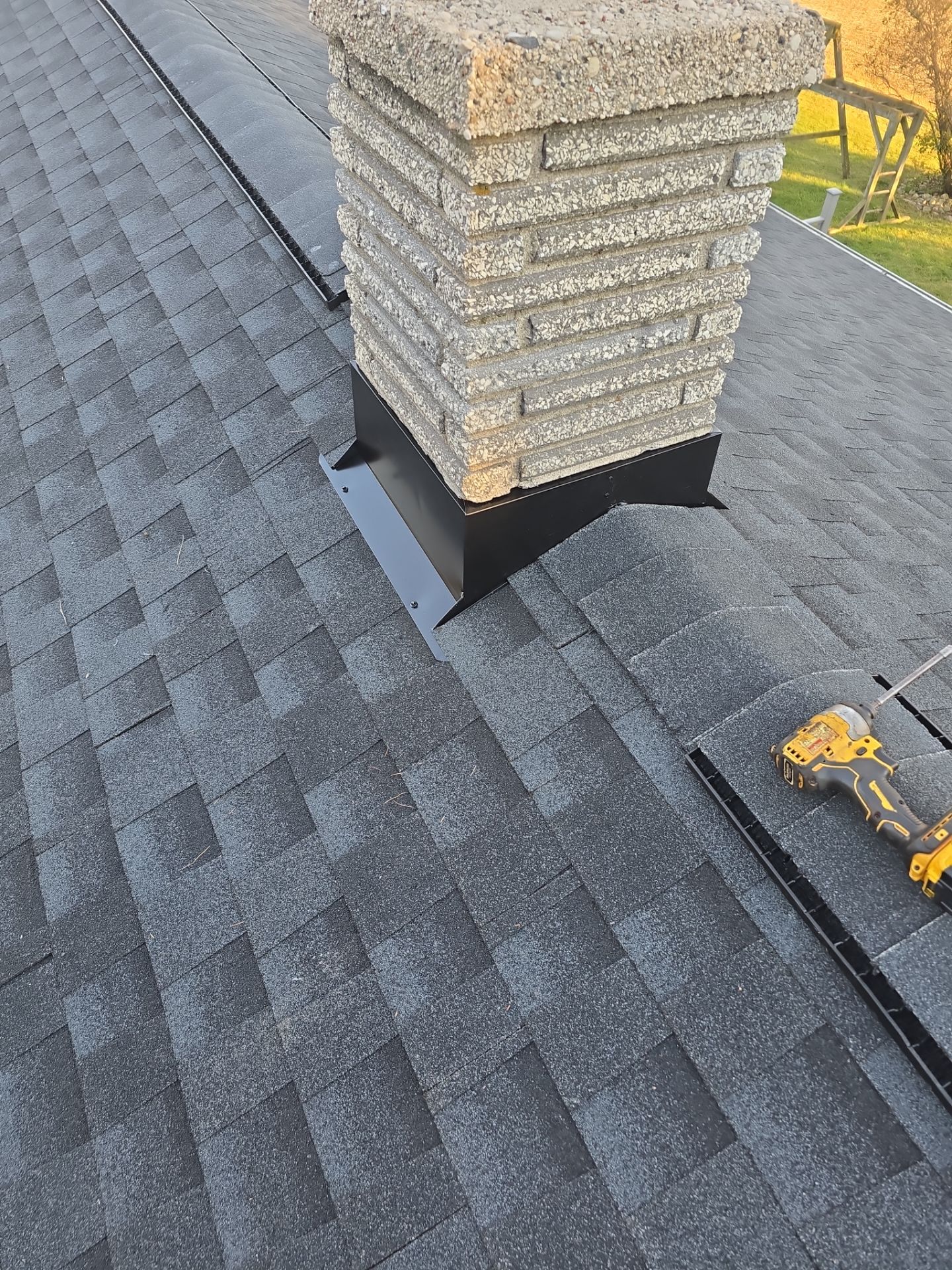 Residential Roofing Installation using GAF HDZ shingles and Gutter Replacement by Gellings Roofing and Siding LLC