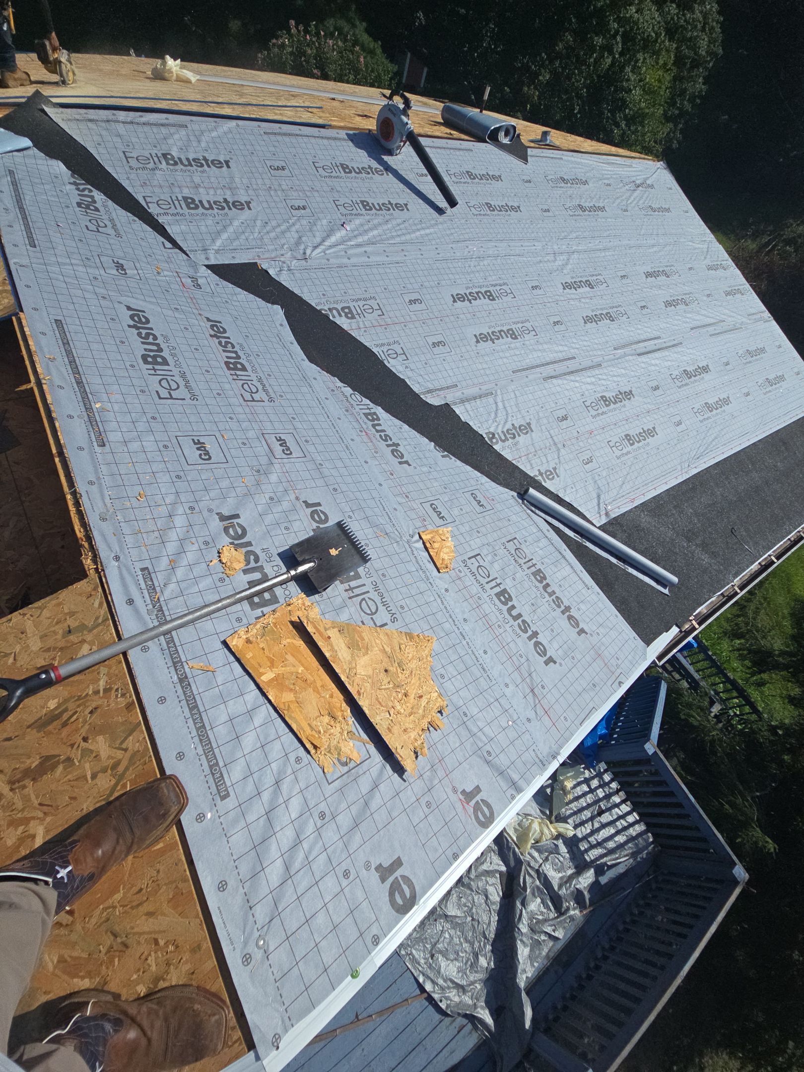 Residential Roofing Installation using GAF Timberline HDZ Fox Hollow Grey by Rainstoppers Roofing