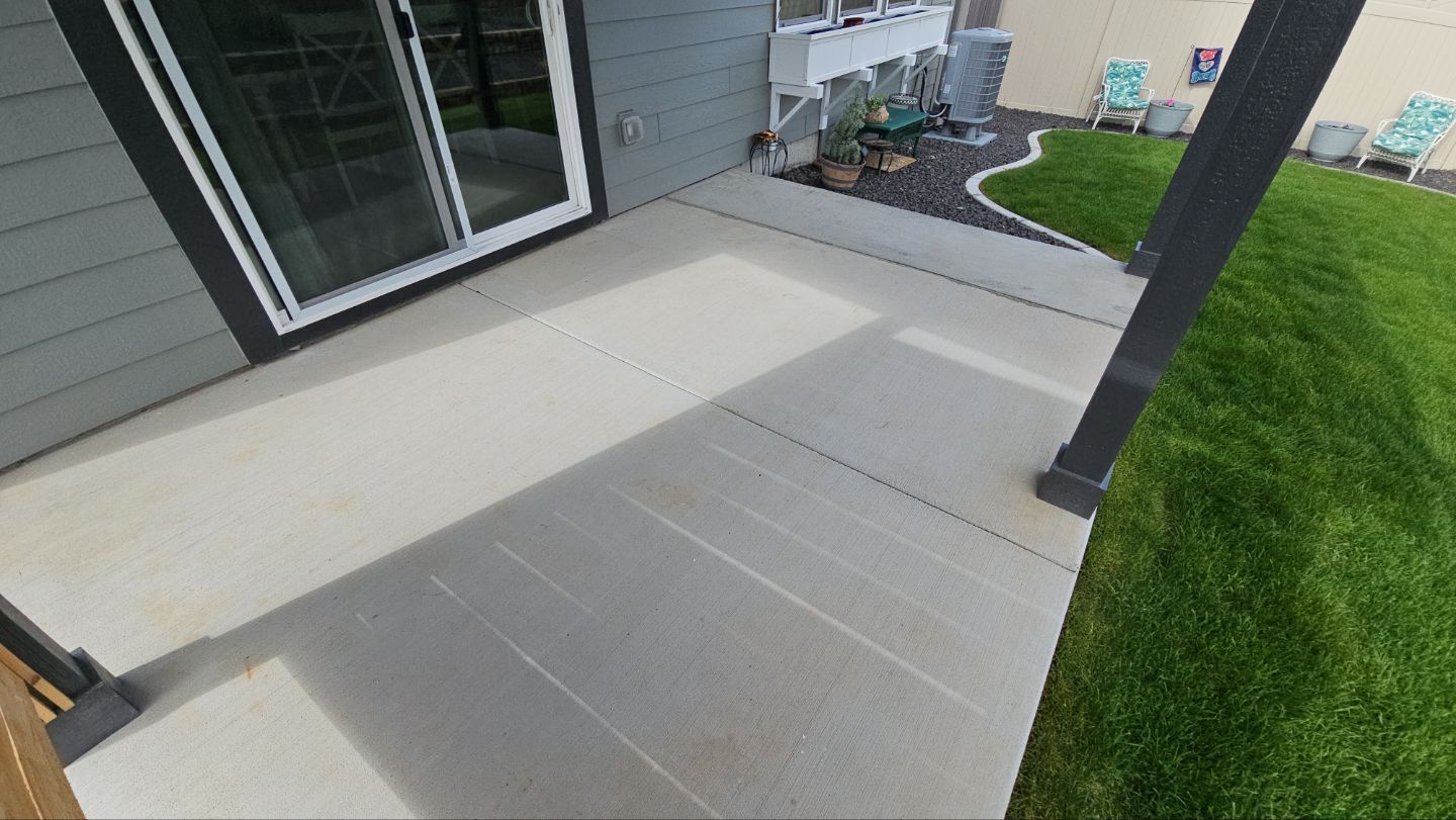 Patio Transformation using Sandstone by Croc Coatings, LLC