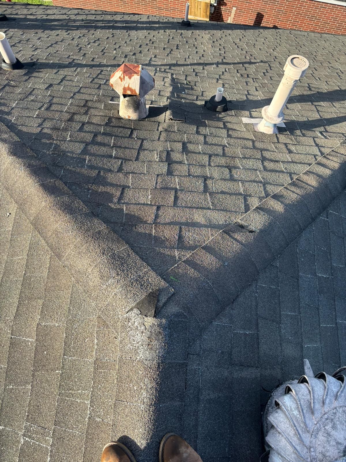 Hail Damage using Owen's Corning Duration (Lifetime) Shingles by Roof Repair Company