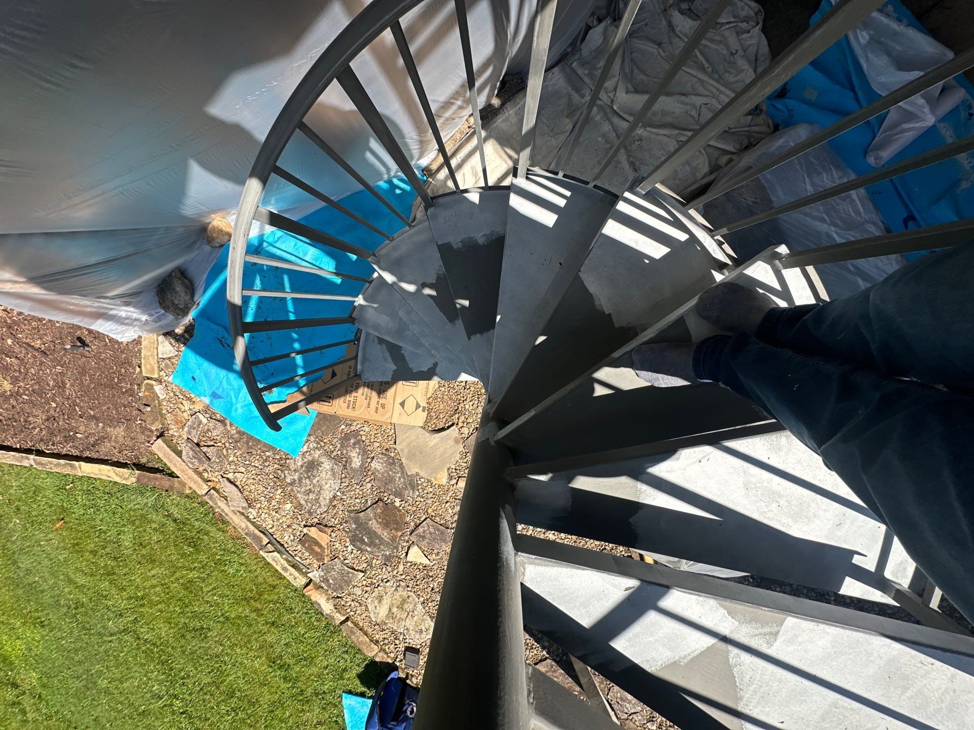 Refinishing Metal Railings and Spiral Staircase for Traveler’s Rest Estate by Painter1