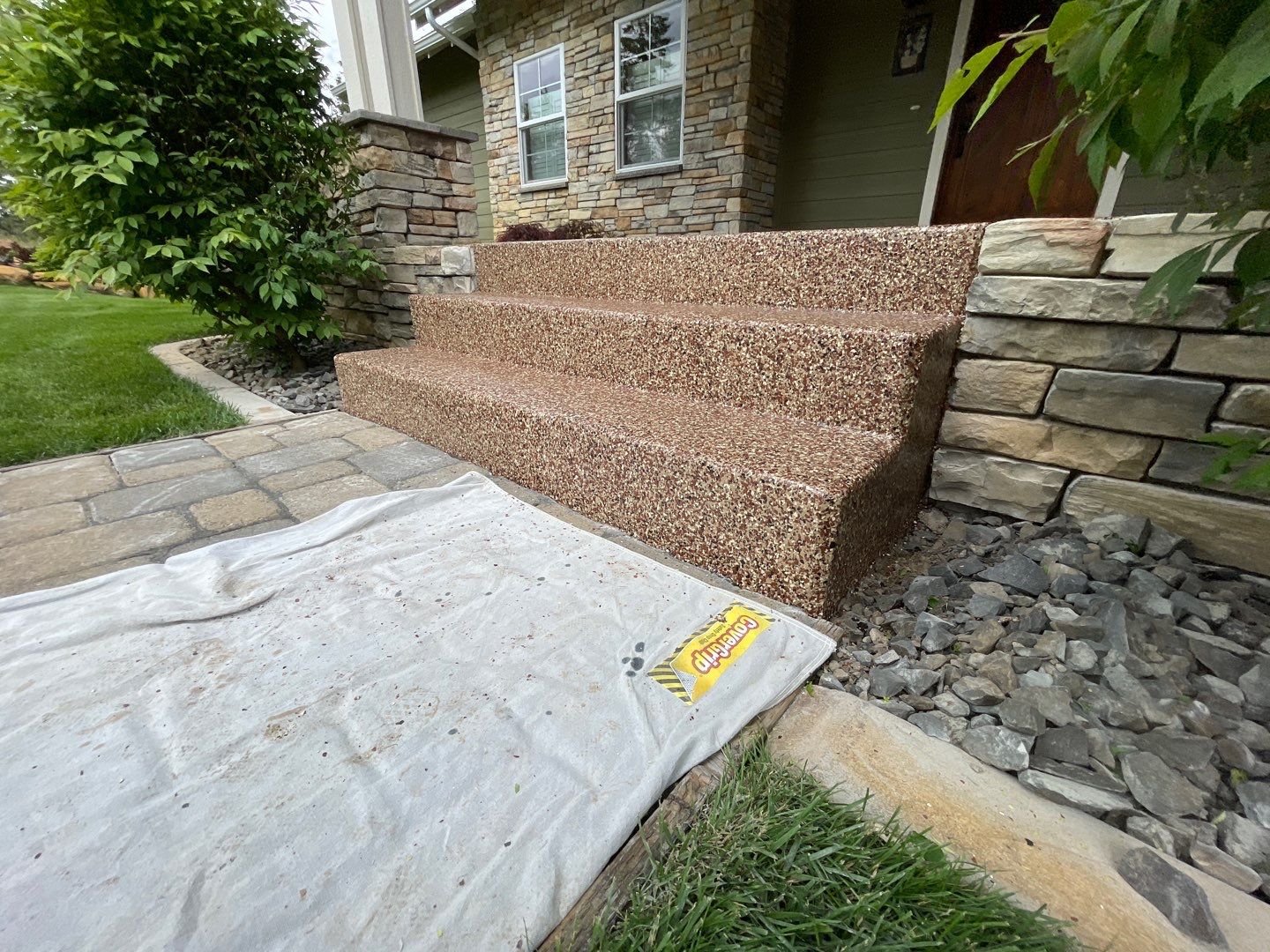 Entryway Transformation using Chestnut by Croc Coatings, LLC