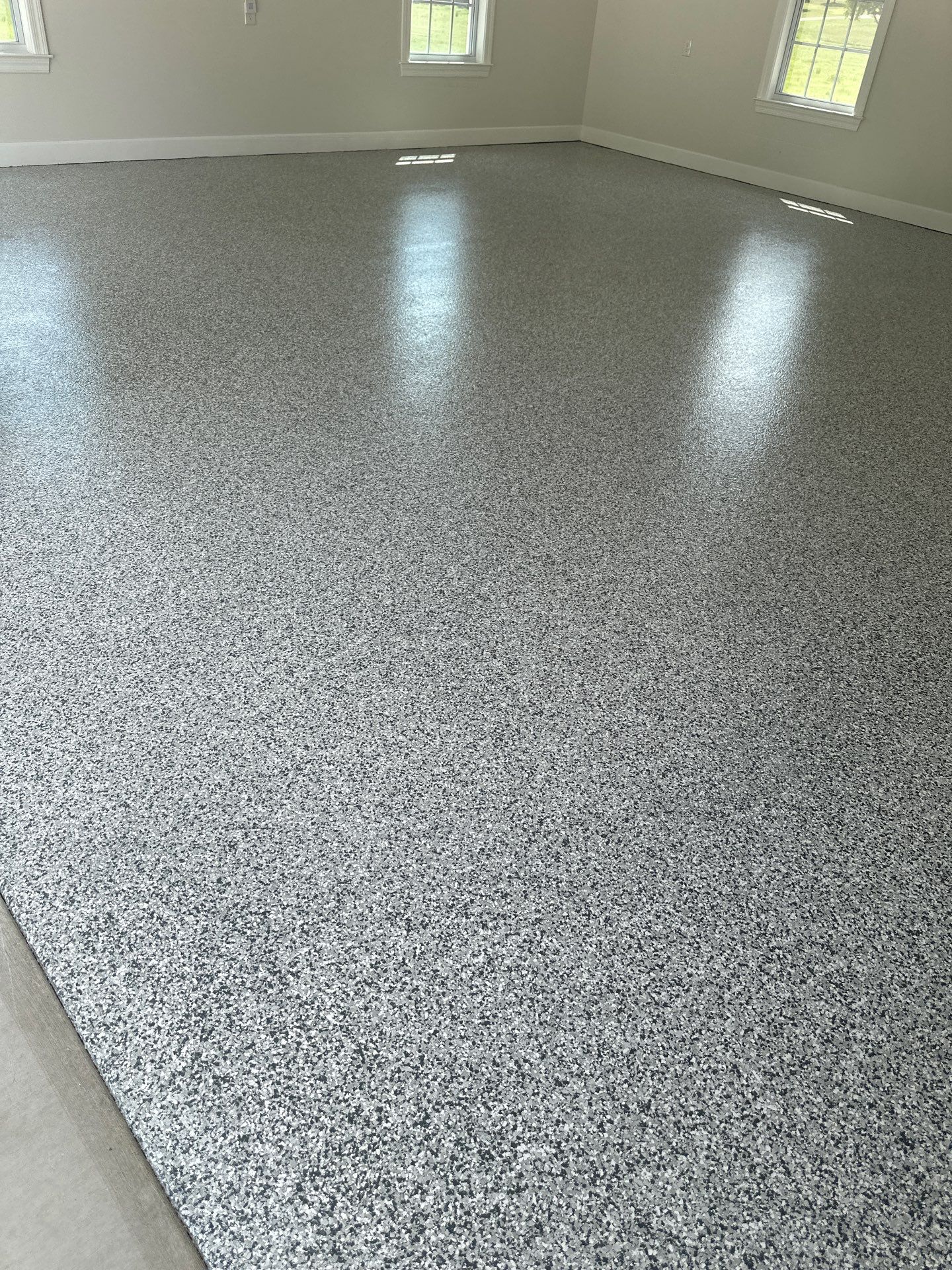 Garage Floor Coating using Gravel by My Garage Floor Guys