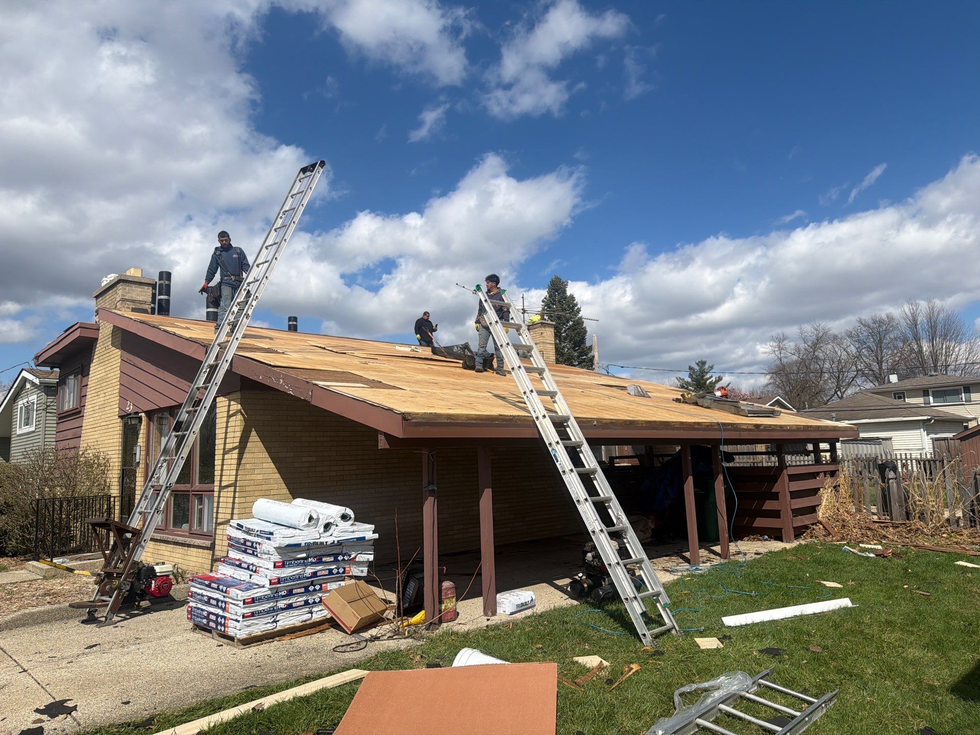 Roof and gutters replacement by Optimal Home Improvement 