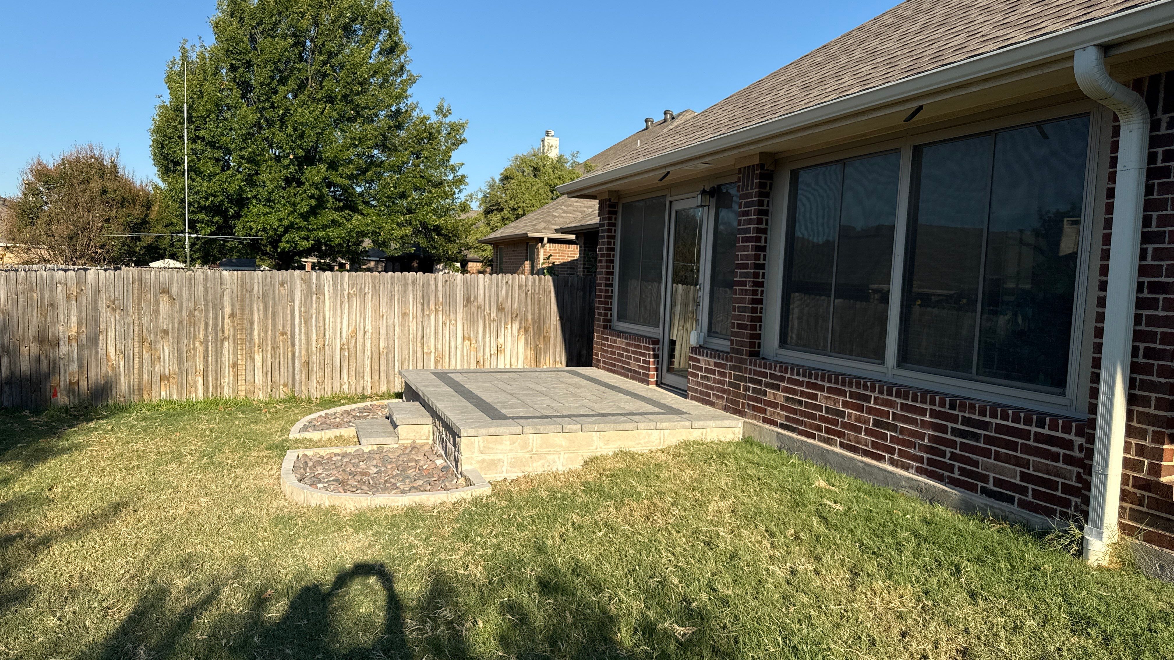 Paver Patio Project in Fort Worth by Peterson’s