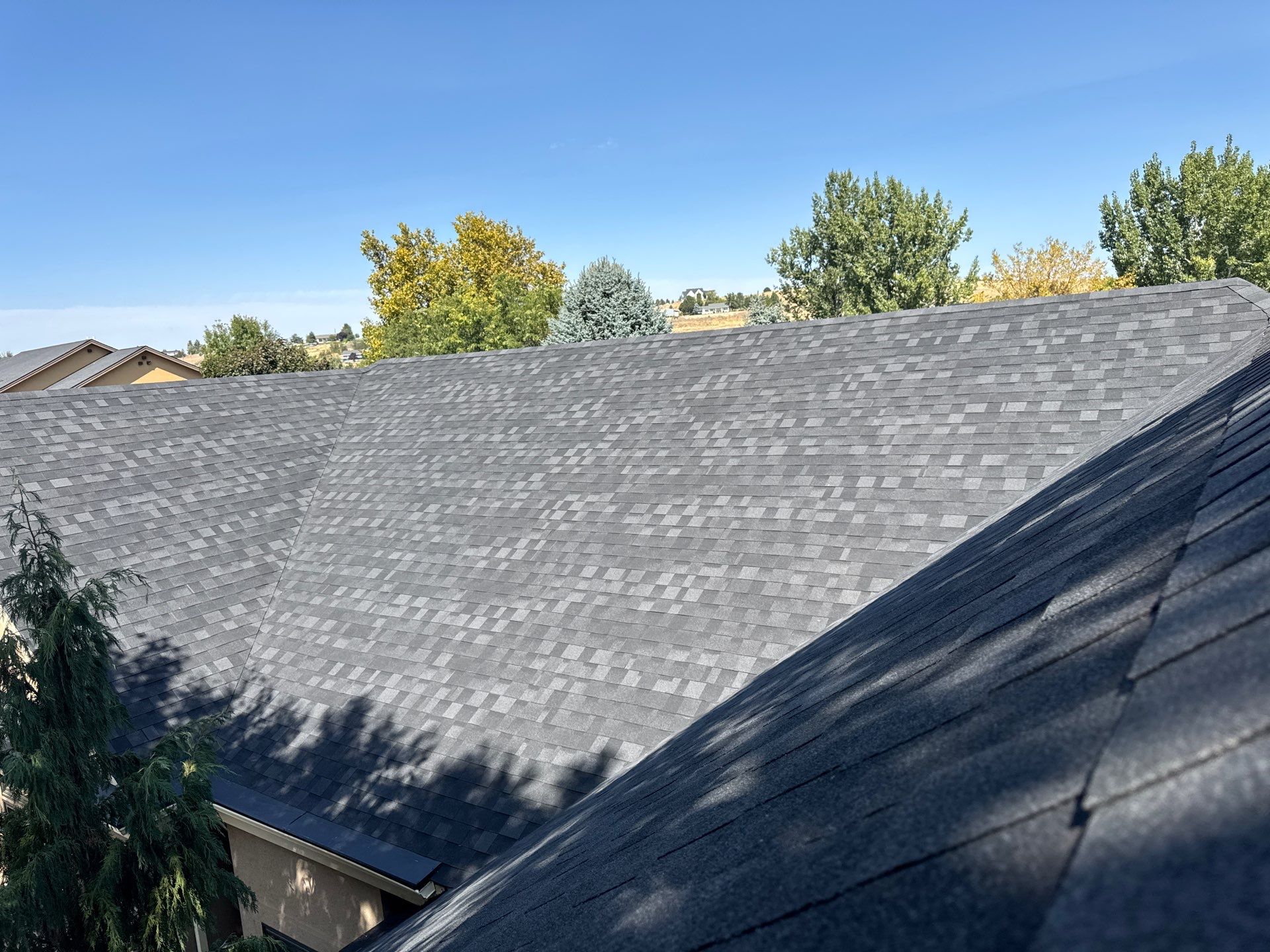 Middleton Residential Roof Replacement with Dark Grey Architectural Shingles by Olive Roofing