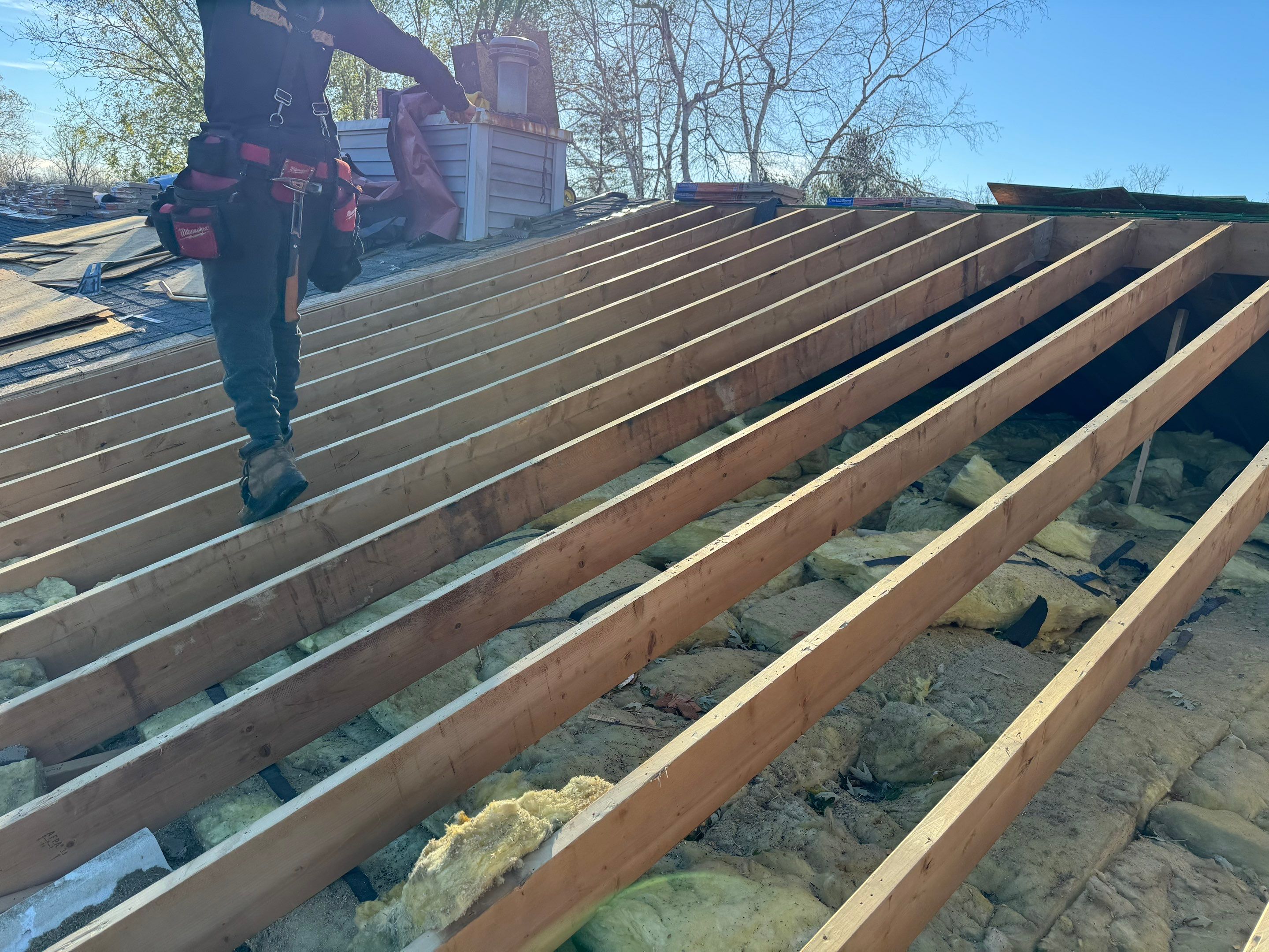 Residential Roofing Installation using Certainteed Landmark ClimateFlex by GRACCO