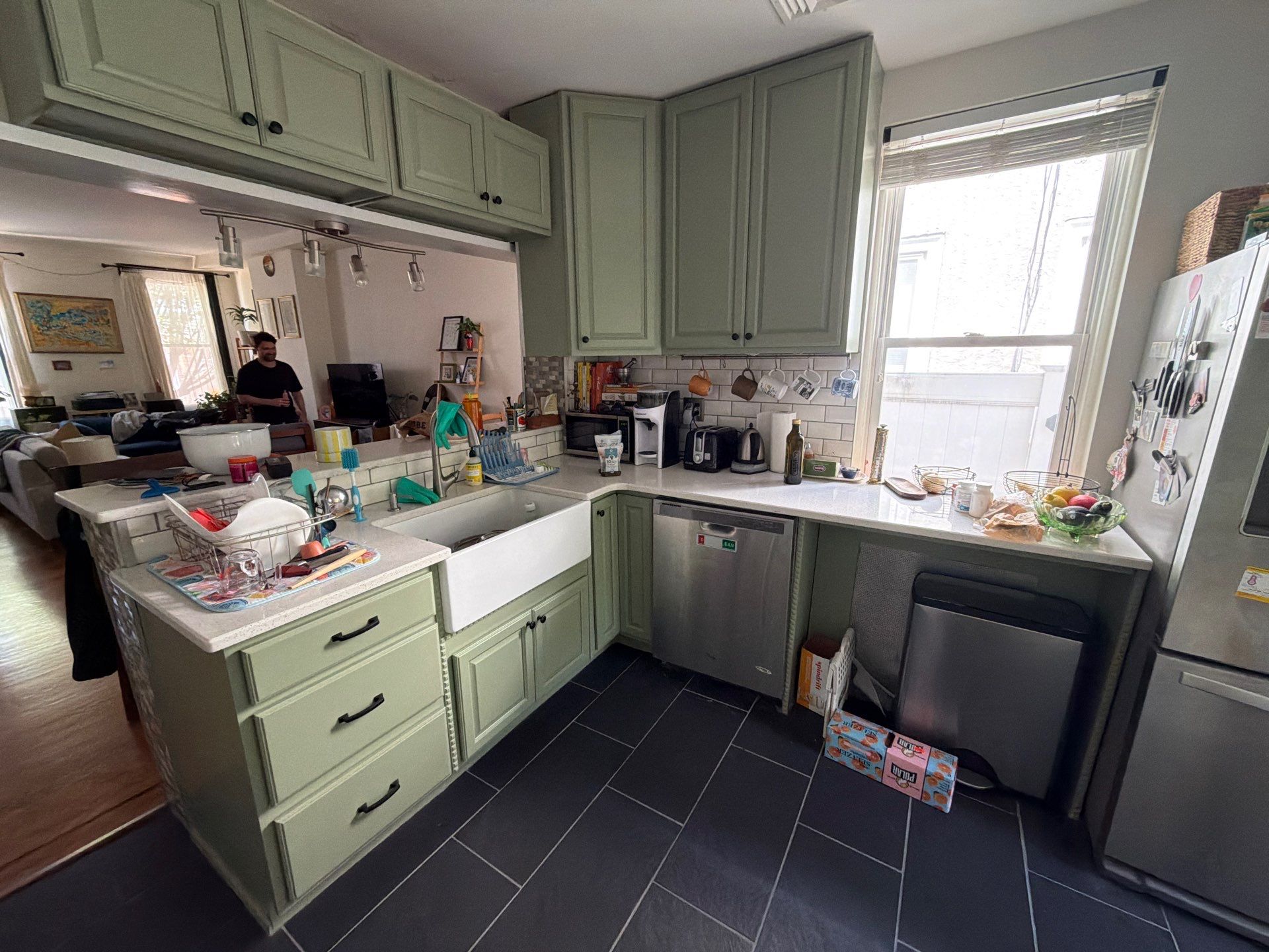 Bold Cabinet Upgrade with a Clean, Modern Finish in Fishtown ✨ by Groovy Hues