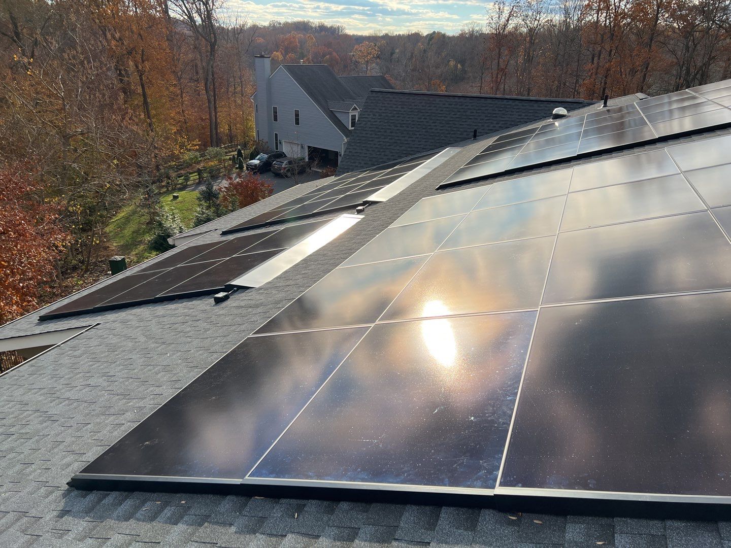 Solar Roof using GAF Decotech integrated panels by American Home Contractors