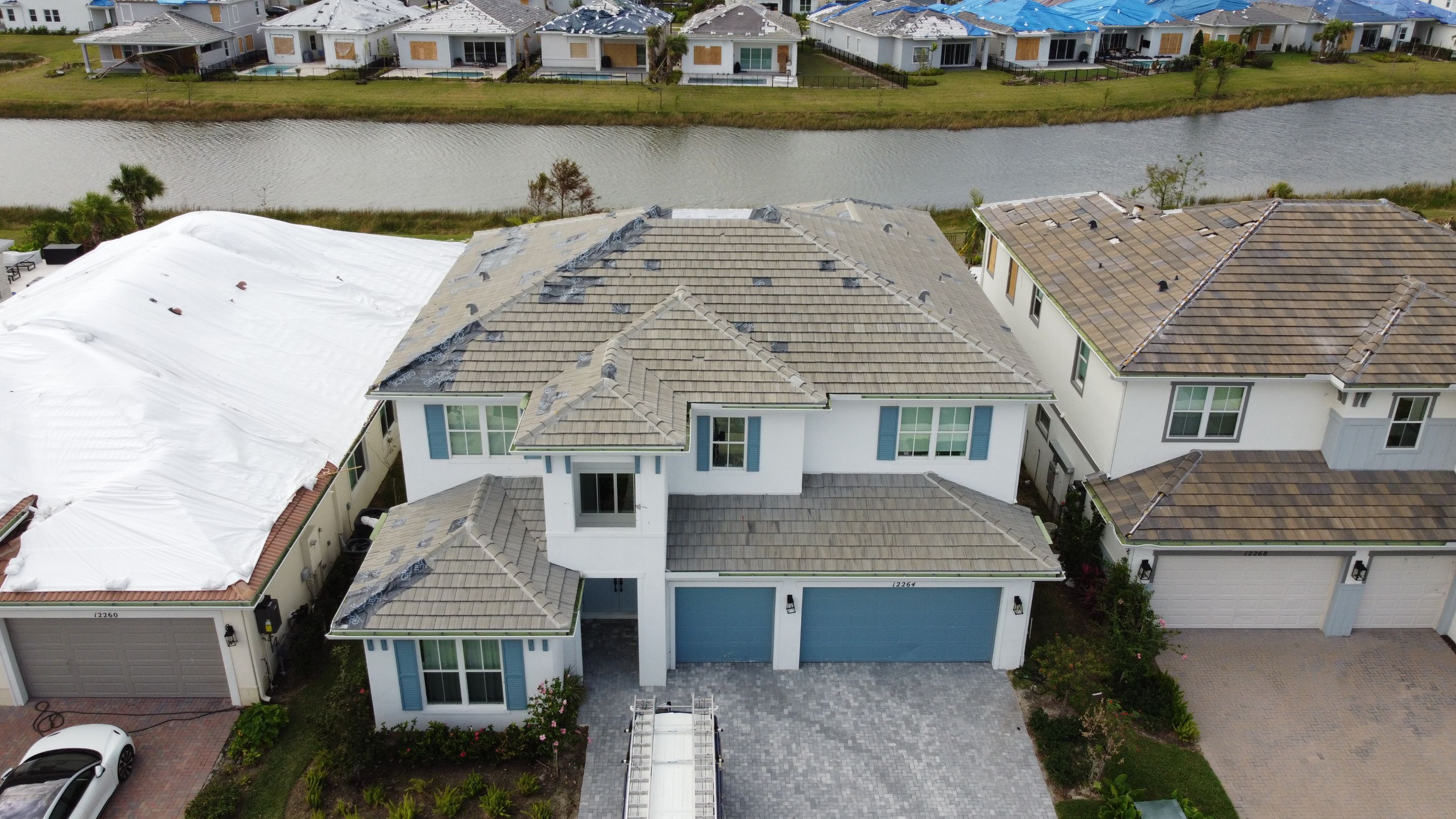 Residential Roofing Installation using Eagle Roofing Tile by BLUES BROTHERS ROOFING
