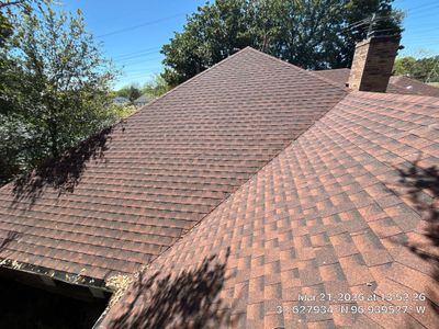 Roof replacement in progress