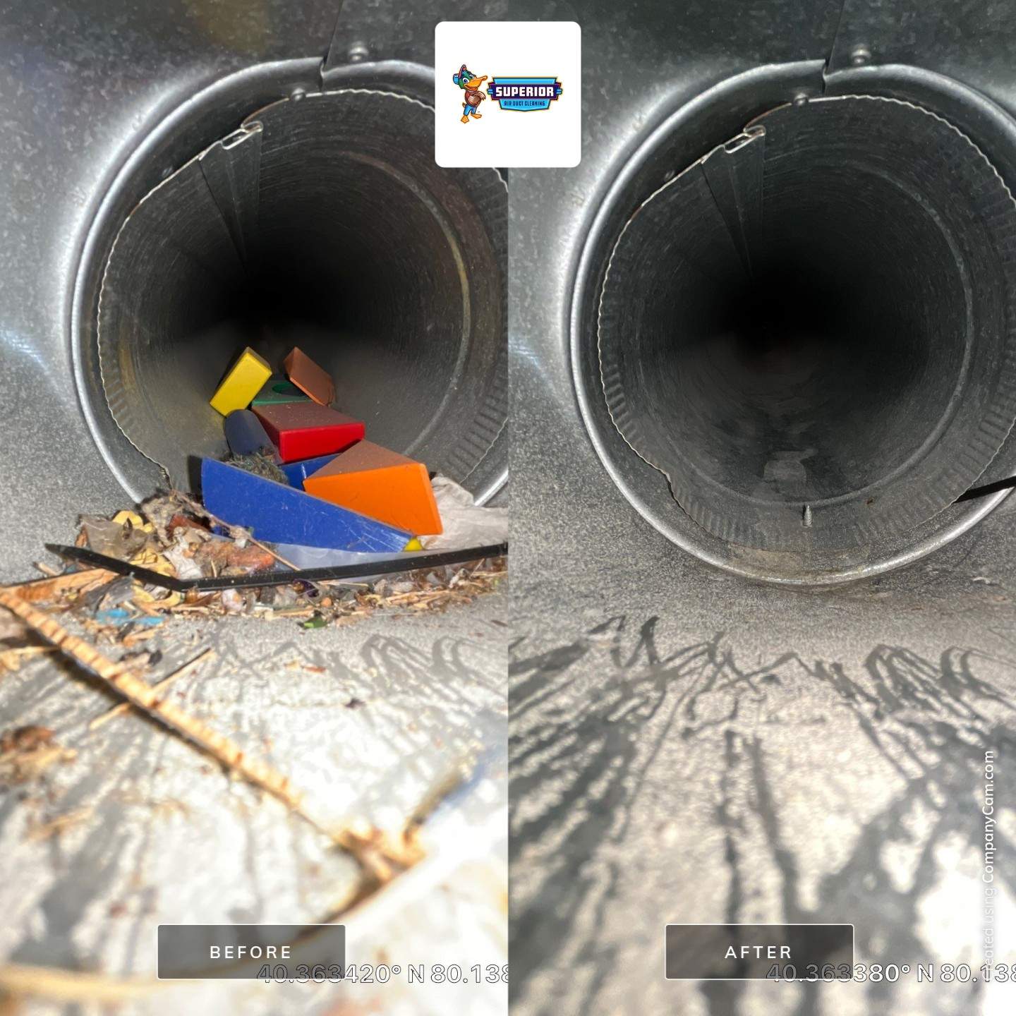 Air Duct Cleaning With a Vacuum Truck in McDonald, PA by Superior Air Duct Cleaning