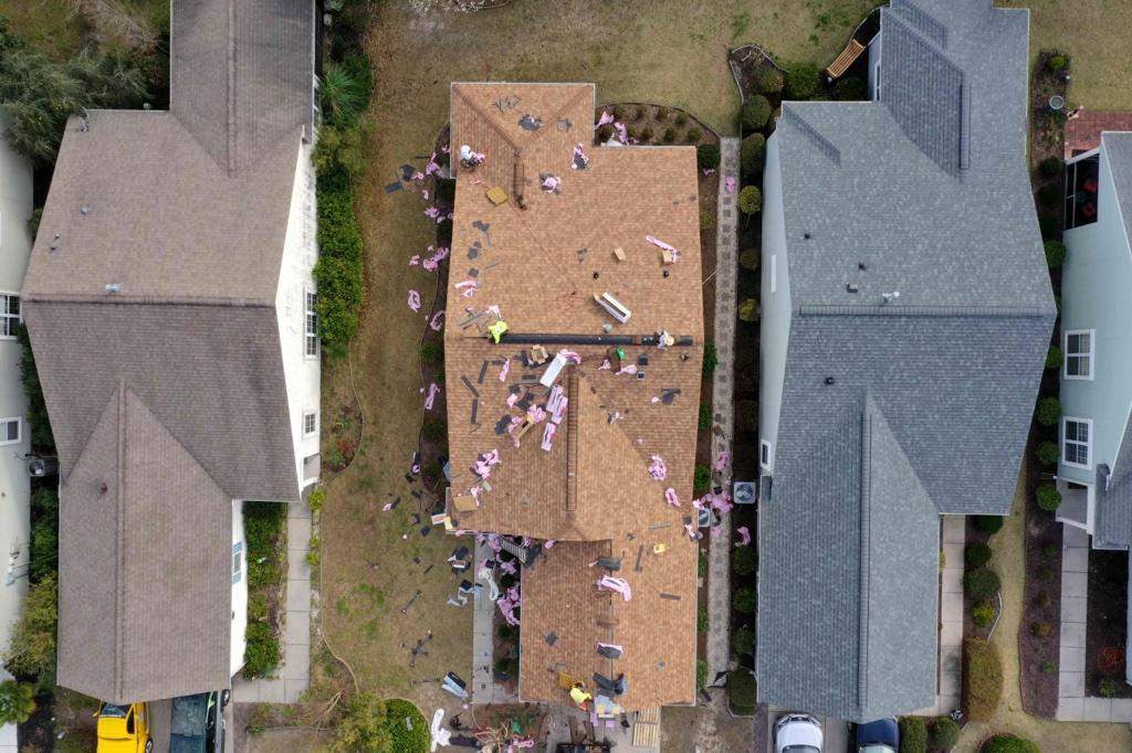Residential Roofing Installation using Owens Corning® Oakridge Tru-Def Desert Tan by Indigo State Roofing