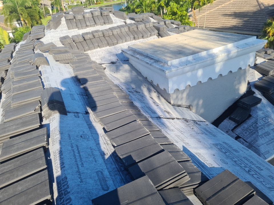 Residential Roofing Installation using Eagle Roofing Tile by BLUES BROTHERS ROOFING