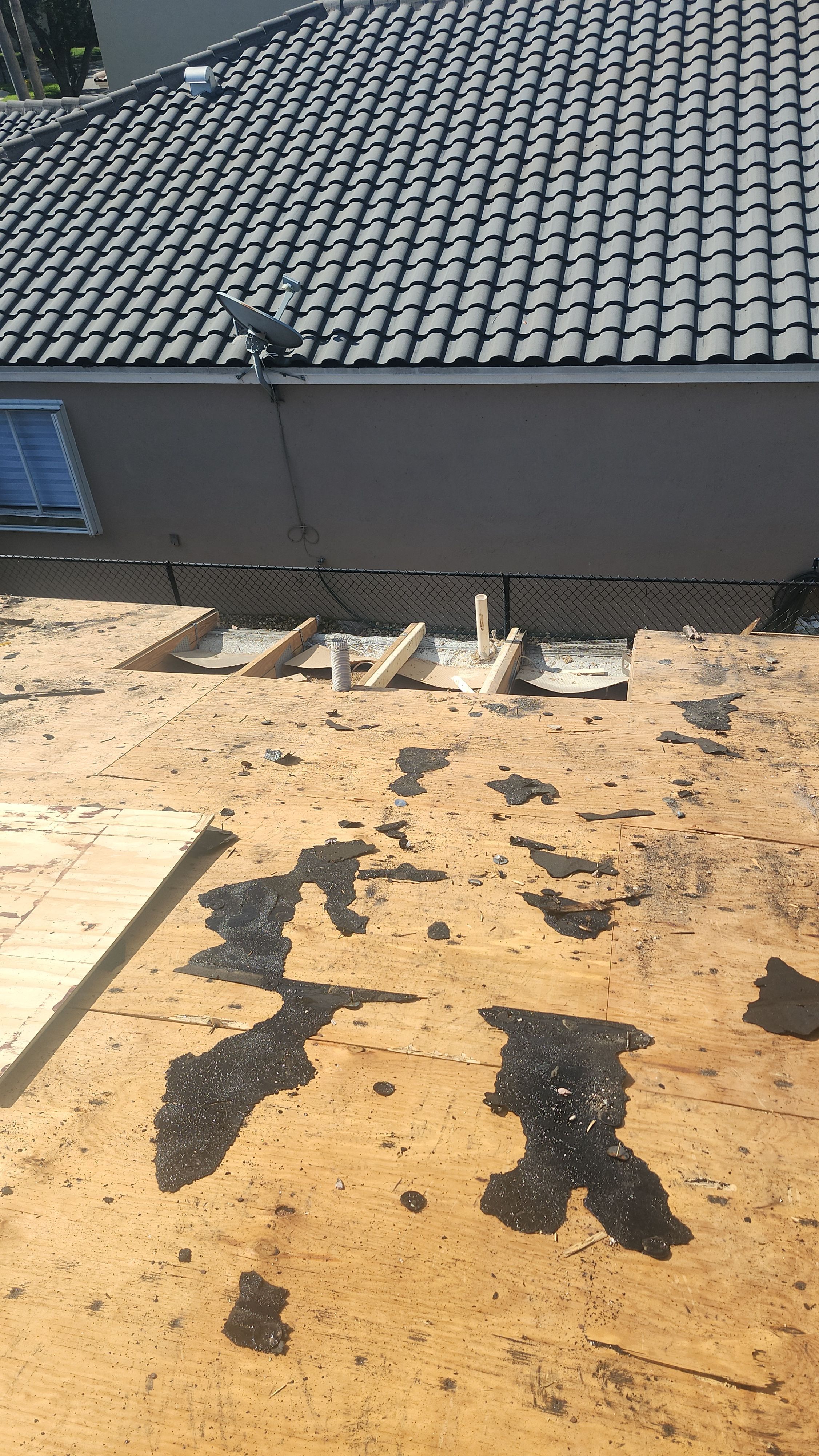 Residential Concrete Tile Roof Replacement and Deck Repair in Miramar by Aastro Roofing