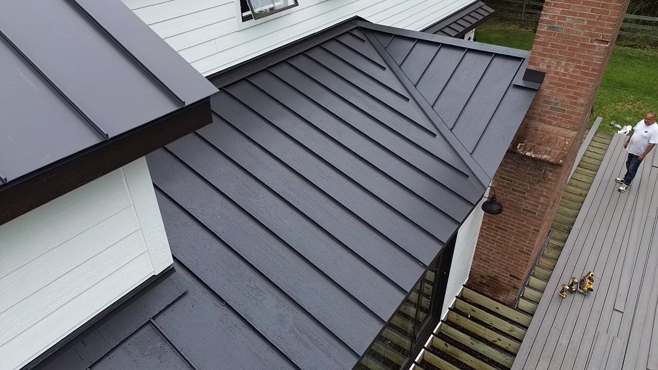 Gorgeous Standing Seam Roof Color Black by CMNG LLC