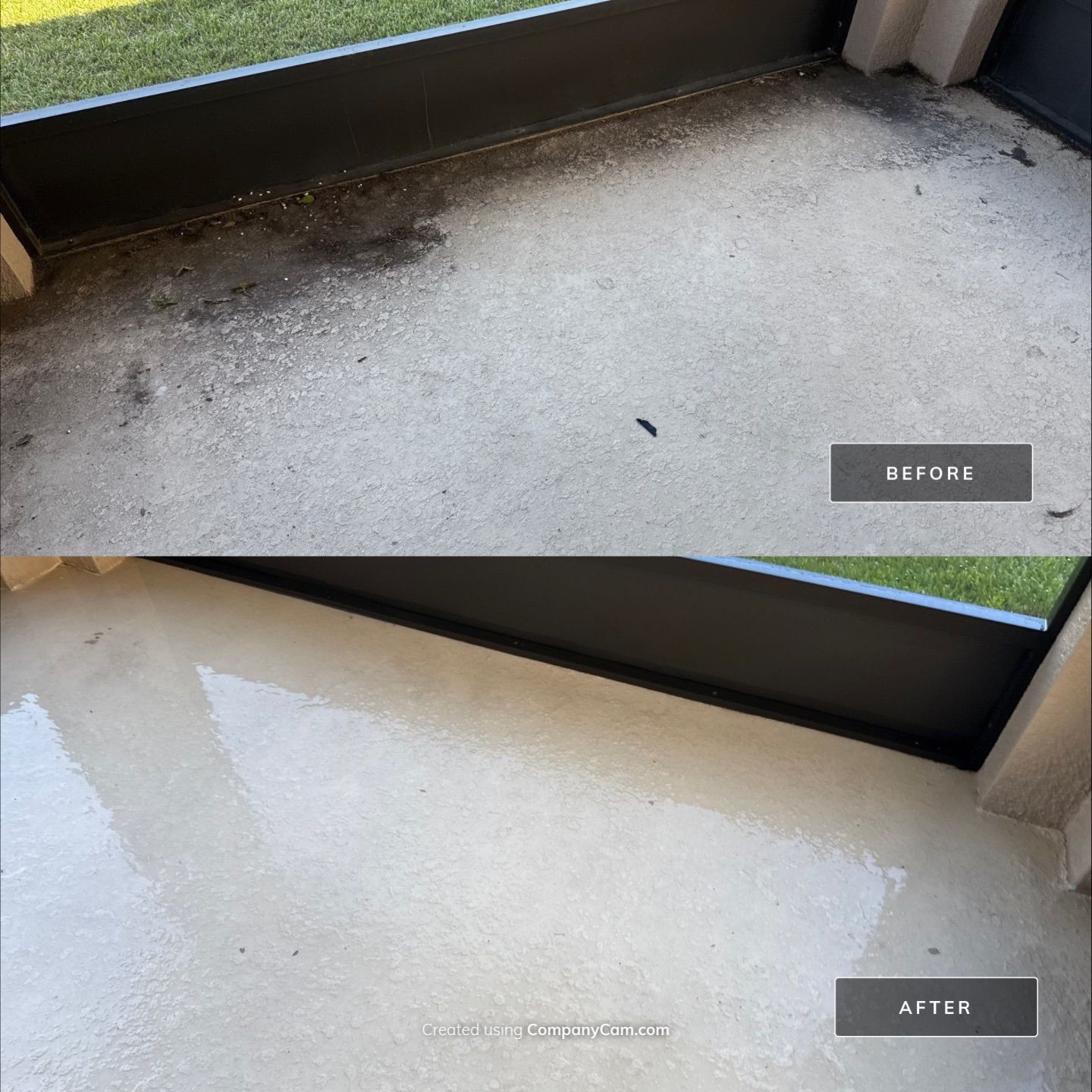 Painted Lanai Floor, Screen Enclosure, and Driveway Cleaning in Trevesta Community, Palmetto, FL by Sunshine AquaWash