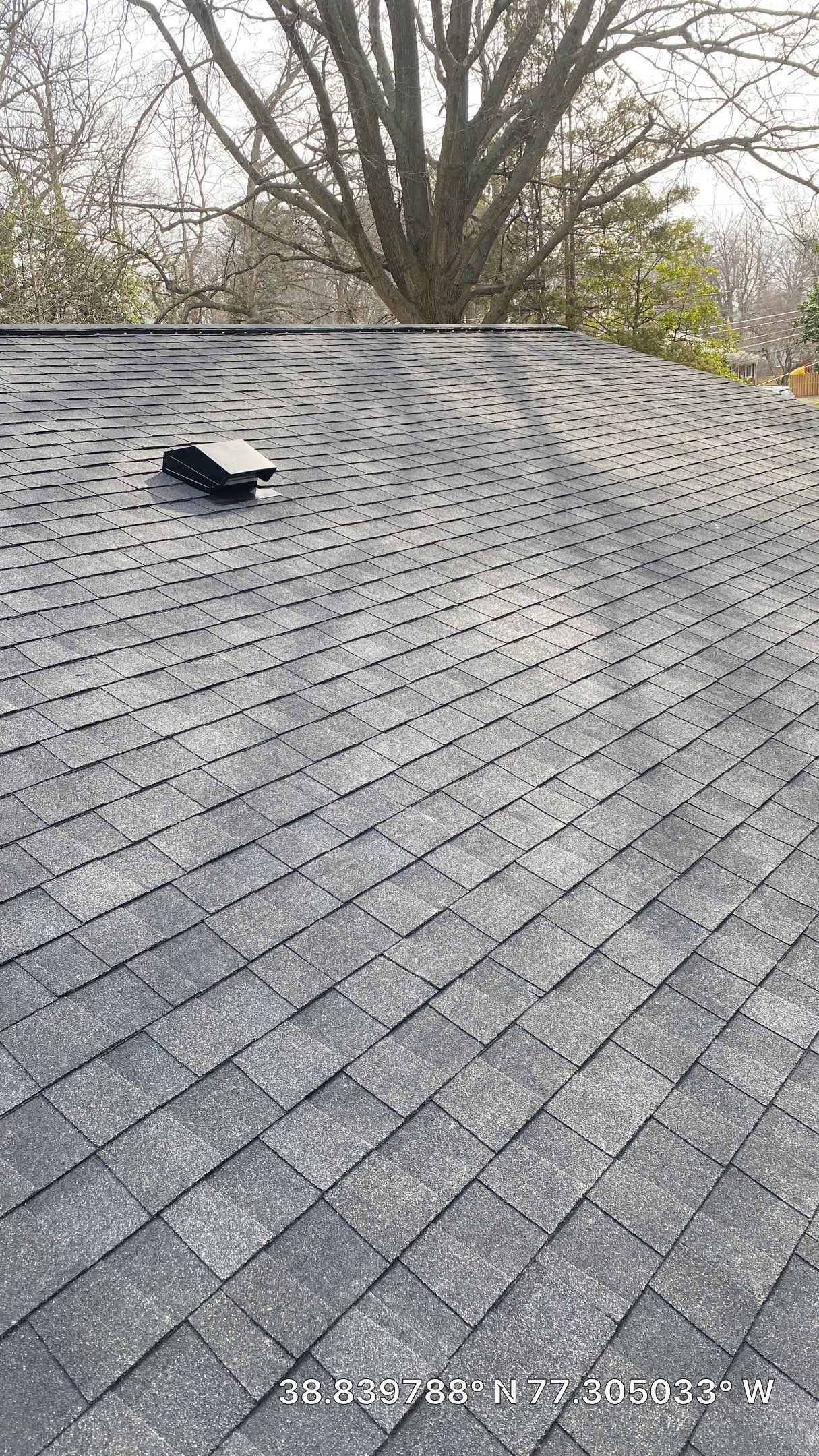 Fairfax: CertainTeed Landmark Pro Designer Shingles in Max Def Charcoal Black by RM Banning, Inc.