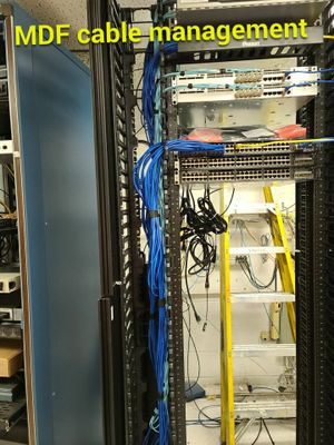 Structure Cable Installation using Cat 6 Cabling & Fiber 