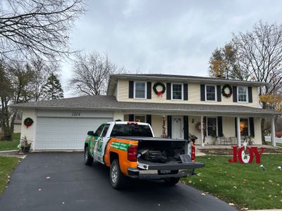 Completed gutter protection installation in Naperville, IL 60540