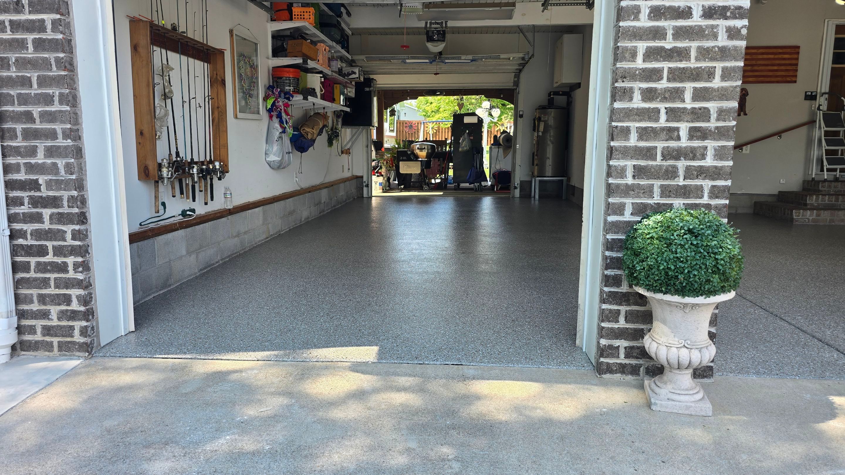 Garage Using Creekbed by Elite Floor Solutions