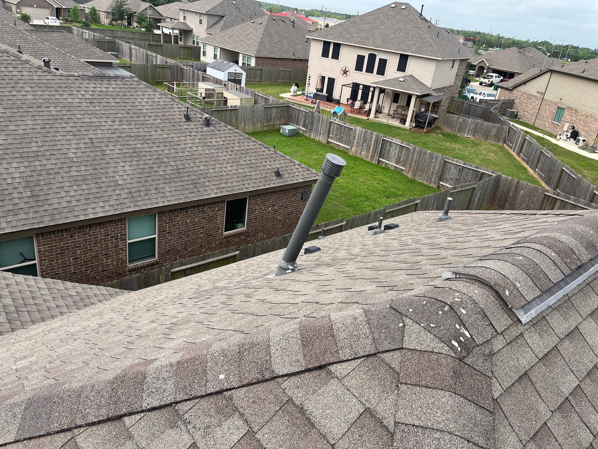 Hail Damage using Owen's Corning Duration (Lifetime) Shingles by Roof Repair Company