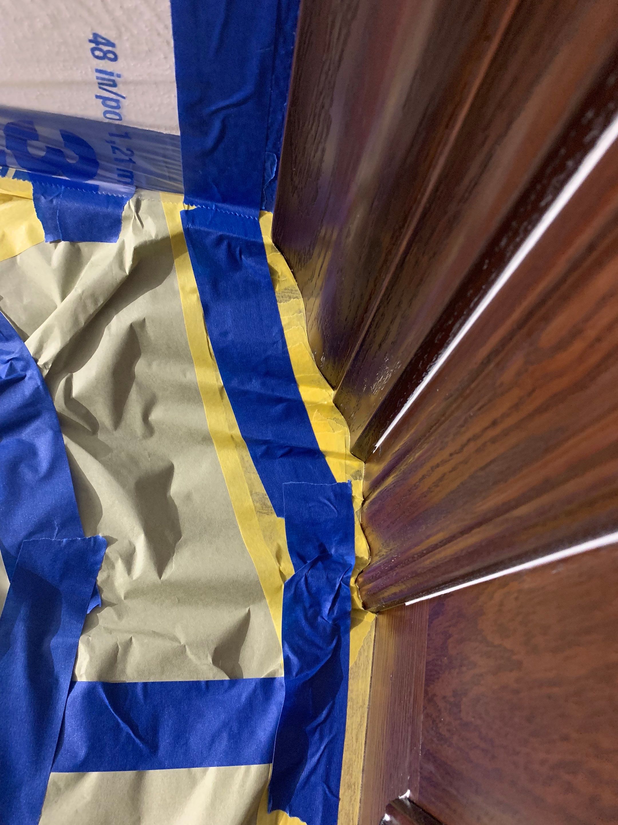 Fireplace/Mantle and Painting Stenciled Walls by Empire Painting Services, LLC