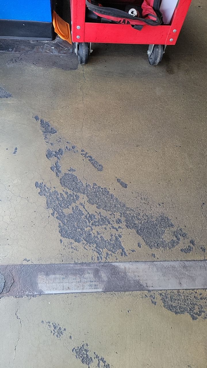Commercial Floor Transformation using Slate Stone by Croc Coatings, LLC
