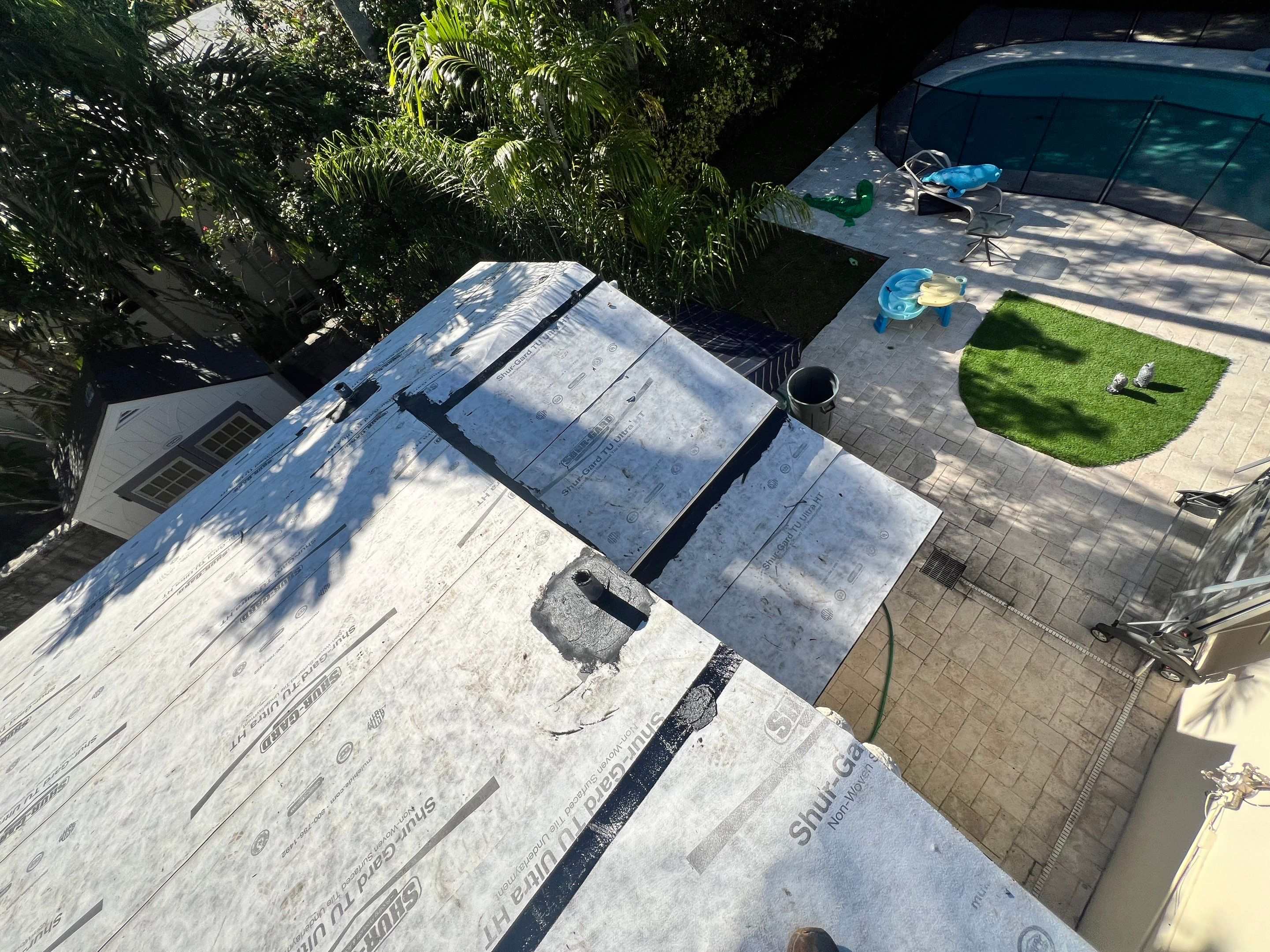 Chimney Roof Flashing Repair and New Roof by The Goat Contractor ( Giampri Corp)