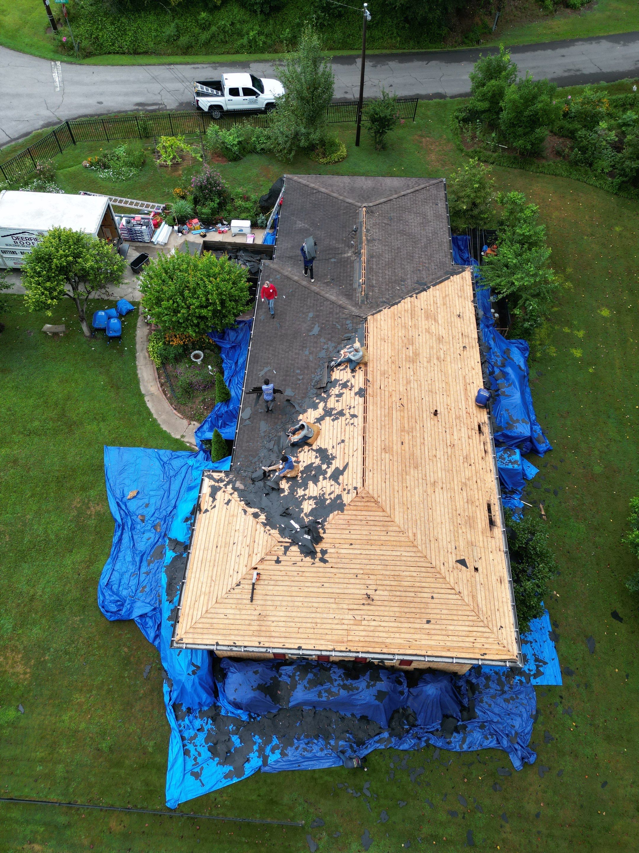 Roof replacement by Deerfield Roofing LLC