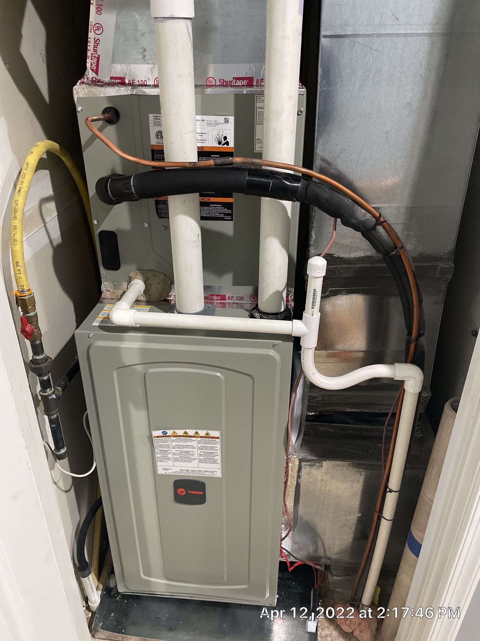 Trane 14 seers AC system & 92% efficiency gas furnace by Pro Sky Services