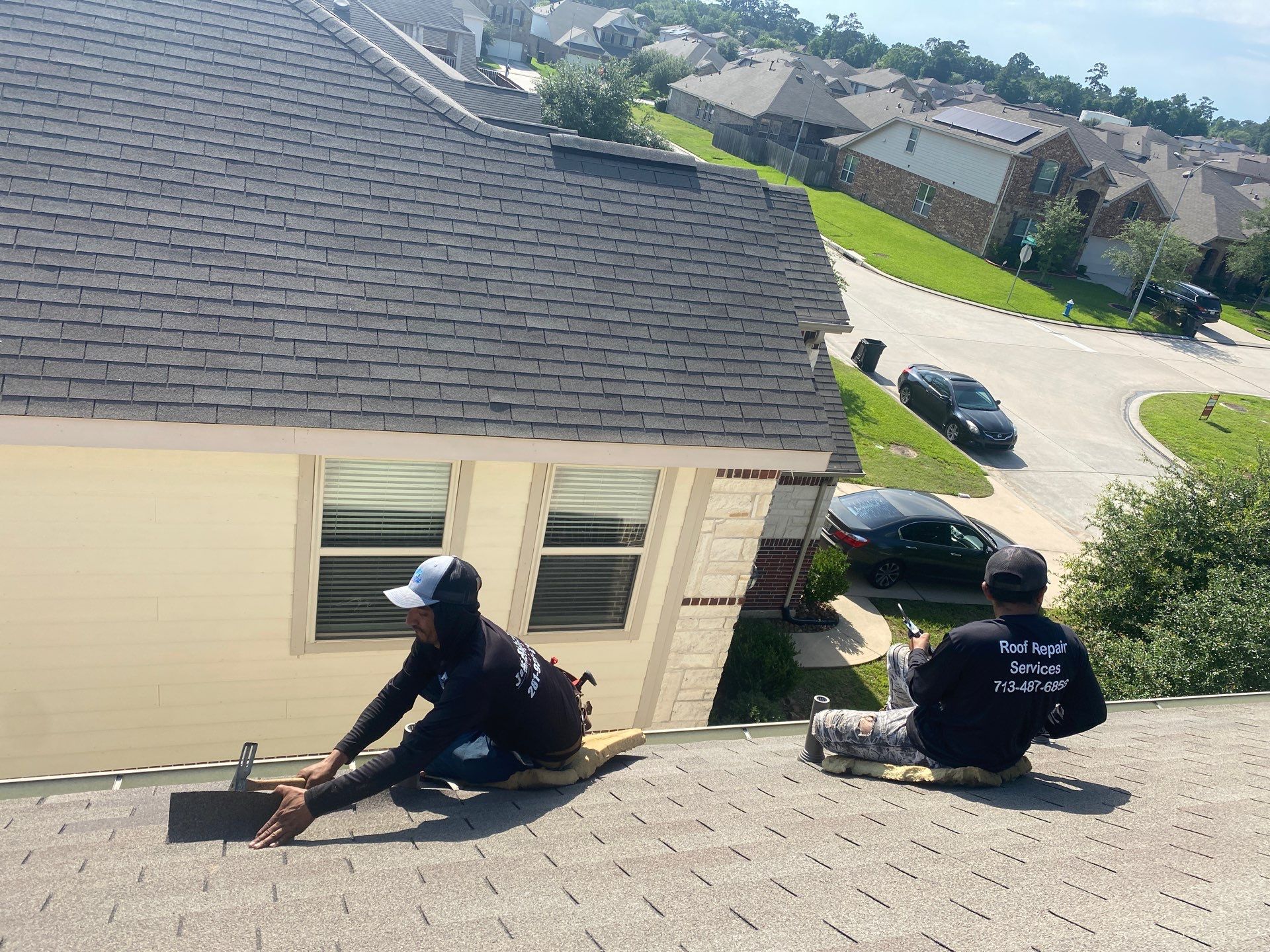 Hail Damage using Owen's Corning Duration (Lifetime) Shingles by Roof Repair Company
