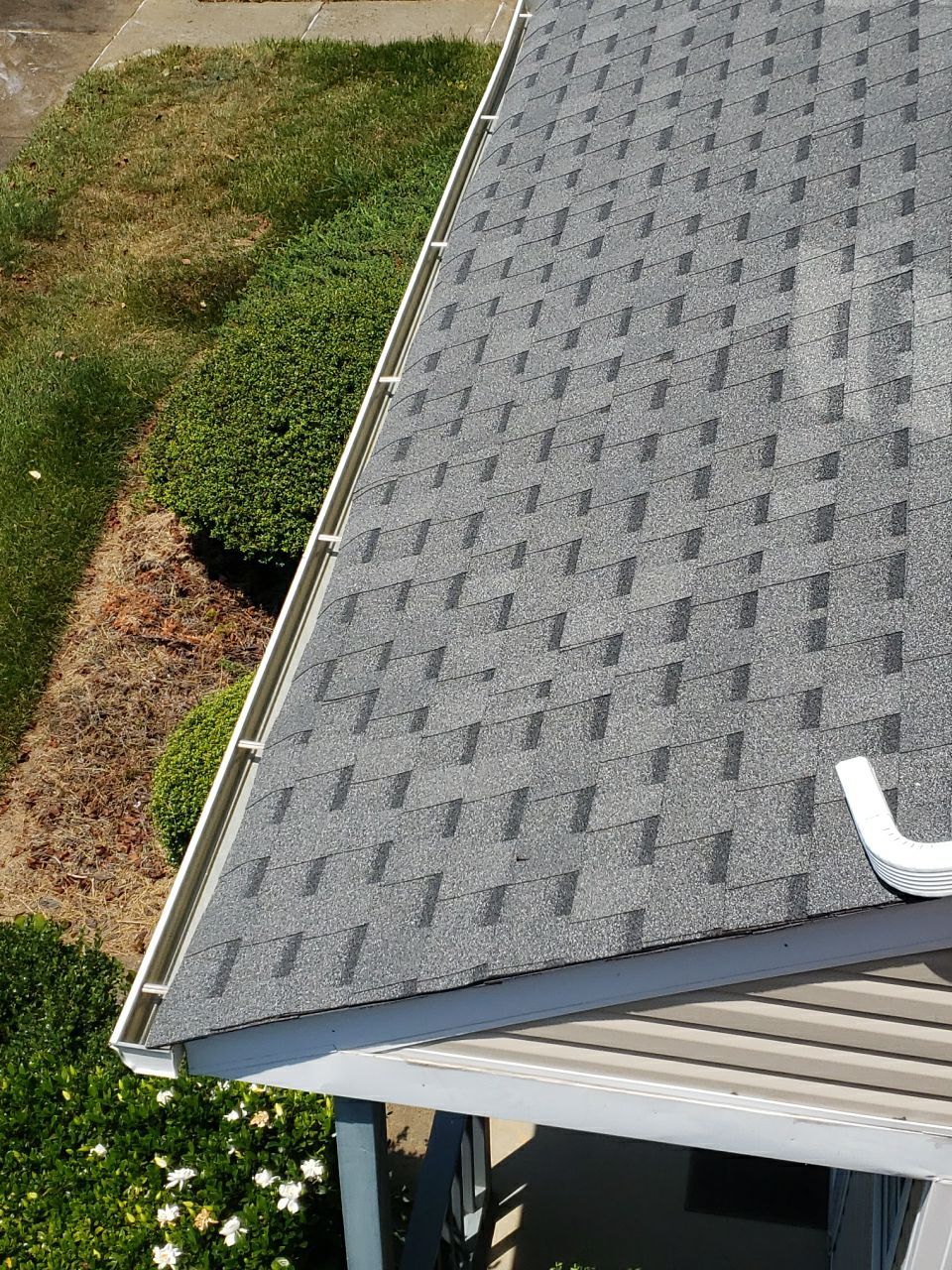 Gutter Cleaning using water by G&H Home Tech Pros LLC