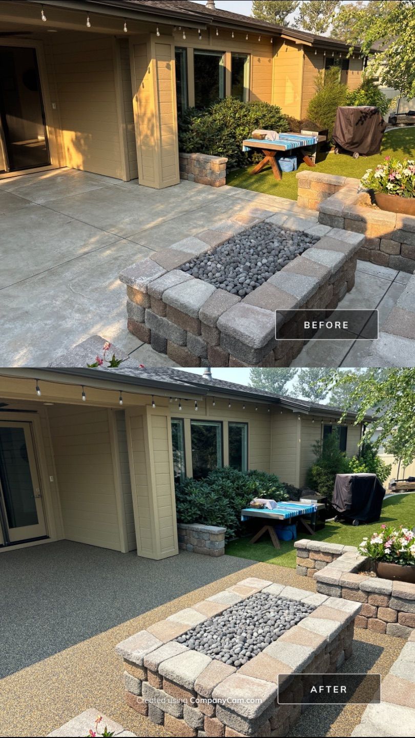 Beautiful Patio Transformation for David by Mr. Mudd Concrete
