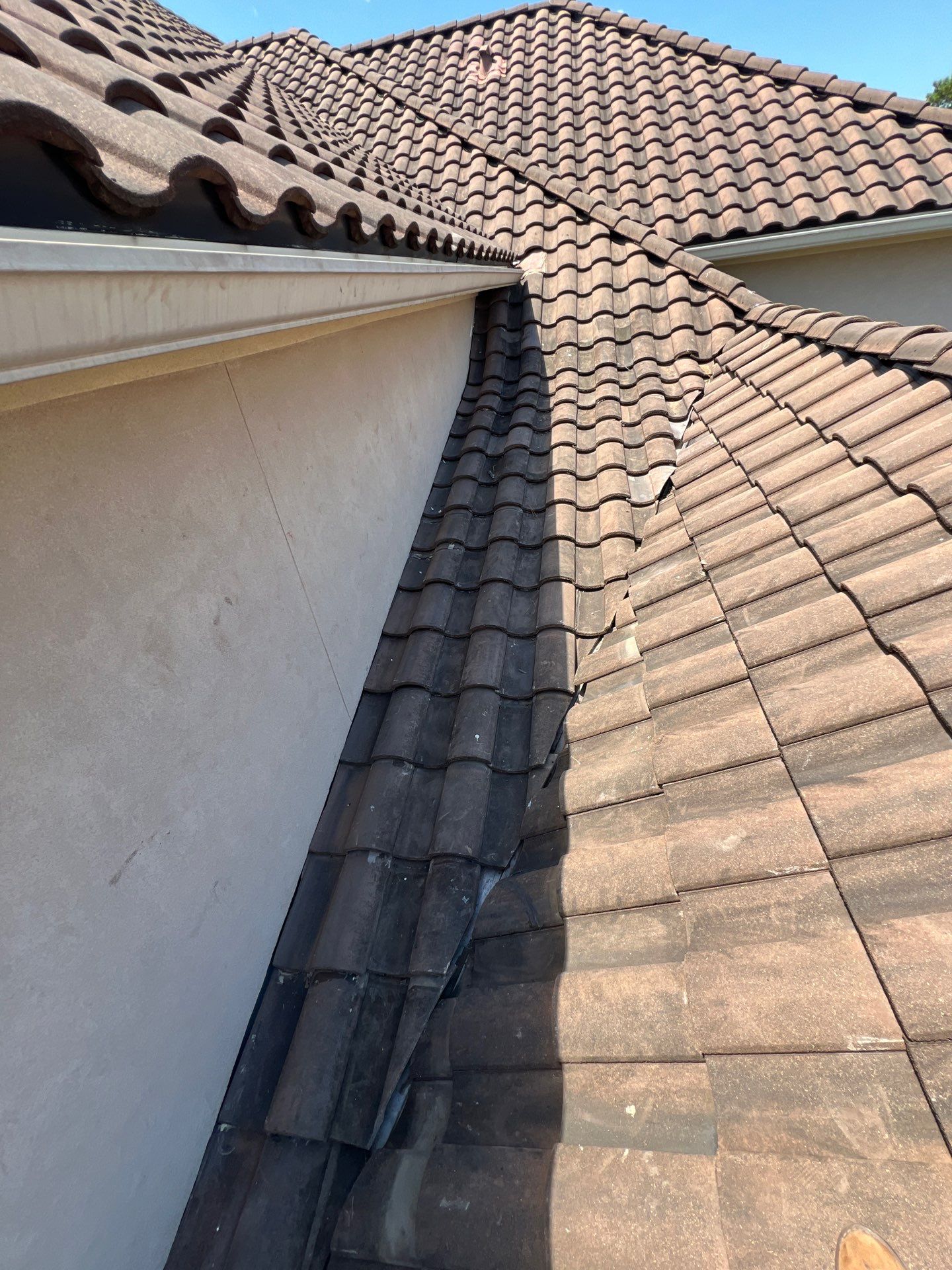 Residential Roofing Repair using tile by Roof Repair Company