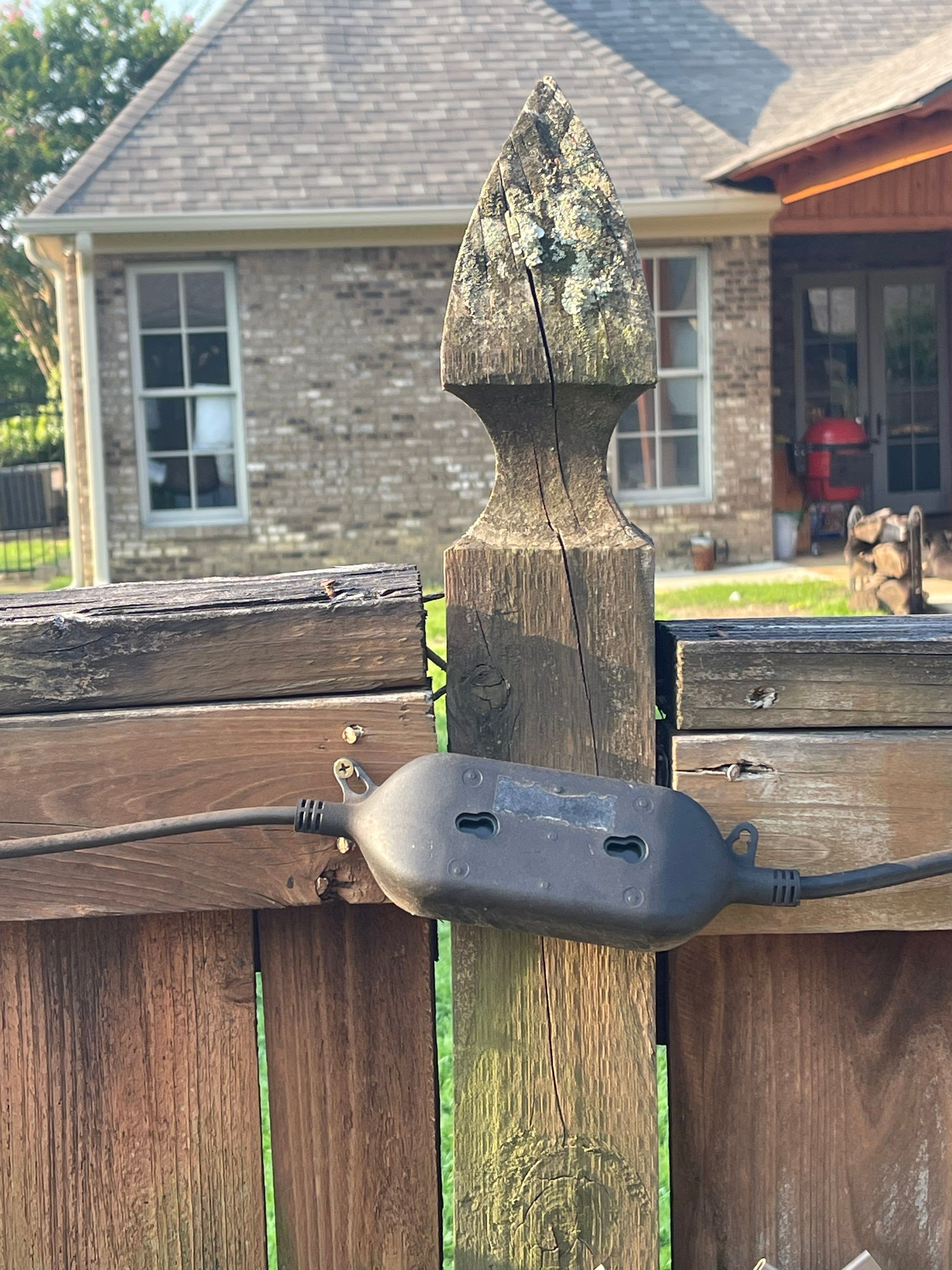 6ft Treated Pine Good Neighbor Fence 6x6 French Gothic Posts by Roberson Construction LLC