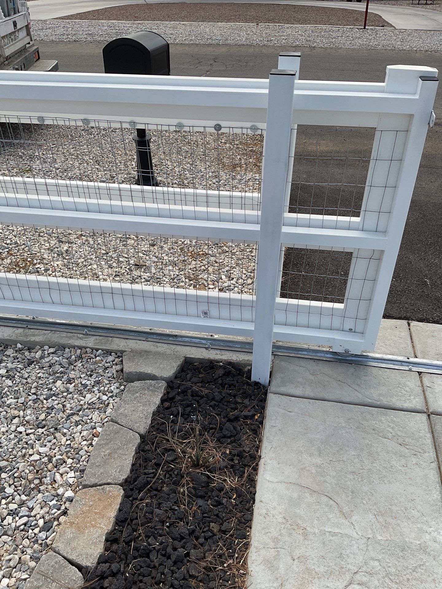 Fence Installation using Ranch Style Vinyl by Fence Guys Inc. 