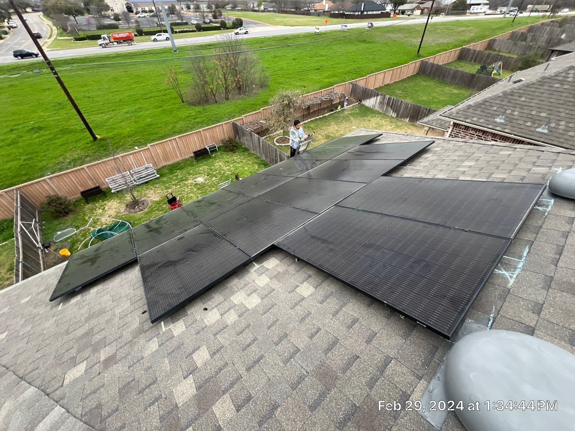 33 Panel Detach and Reset in Round Rock by Sunaura Solar