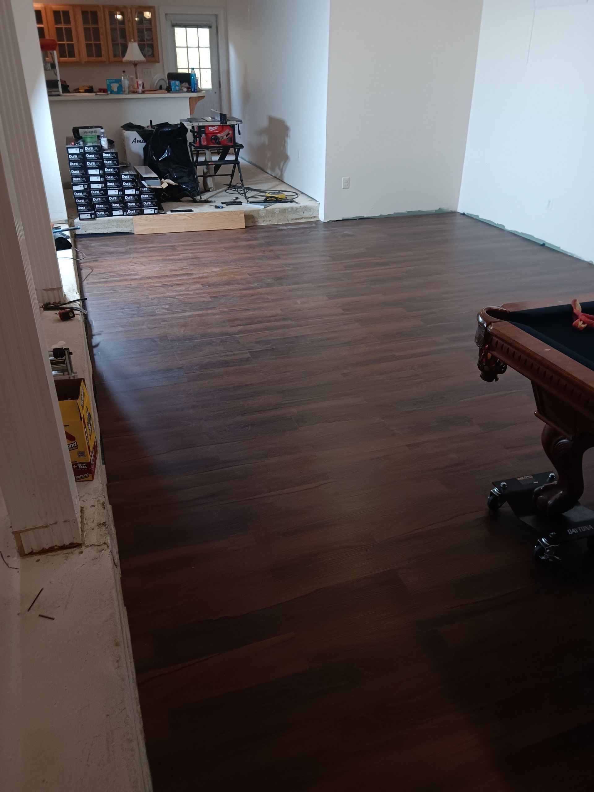 New Gutters, New Floor, New steps, New Paint job by Alpha Design Services