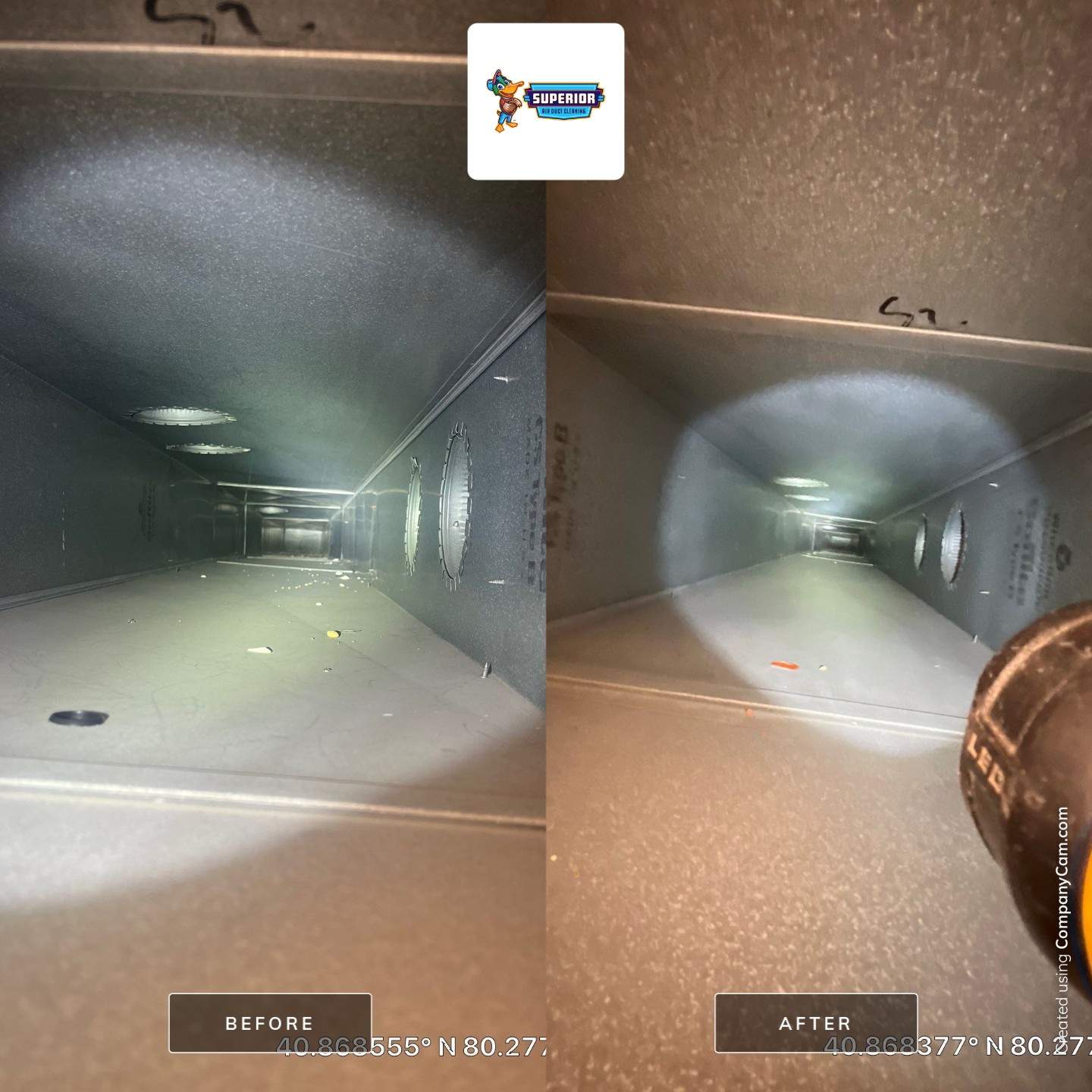 Air Duct Cleaning With a Vacuum Truck in Ellwood City, PA by Superior Air Duct Cleaning