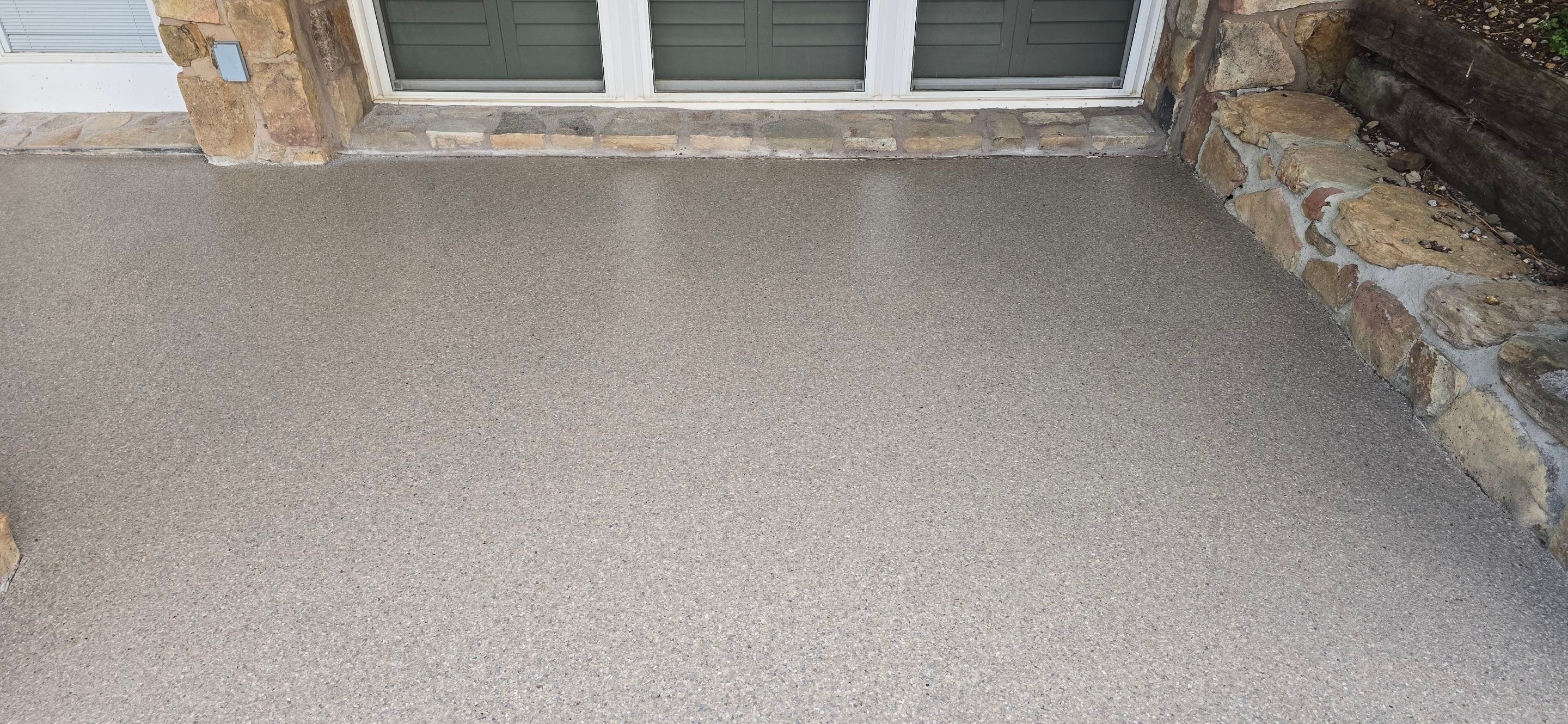 Back Patio using Obsidian by Elite Floor Solutions